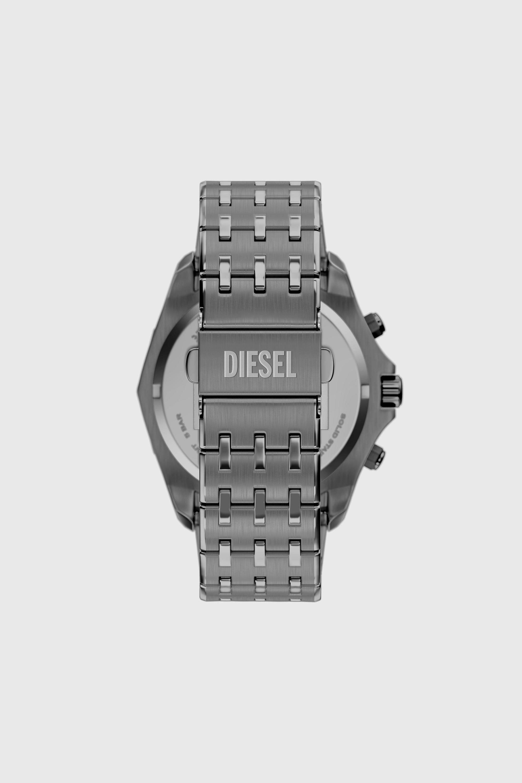 Diesel - DZ4715 WATCH, Man's Stinger gunmetal stainless steel watch in Dark grey - 2