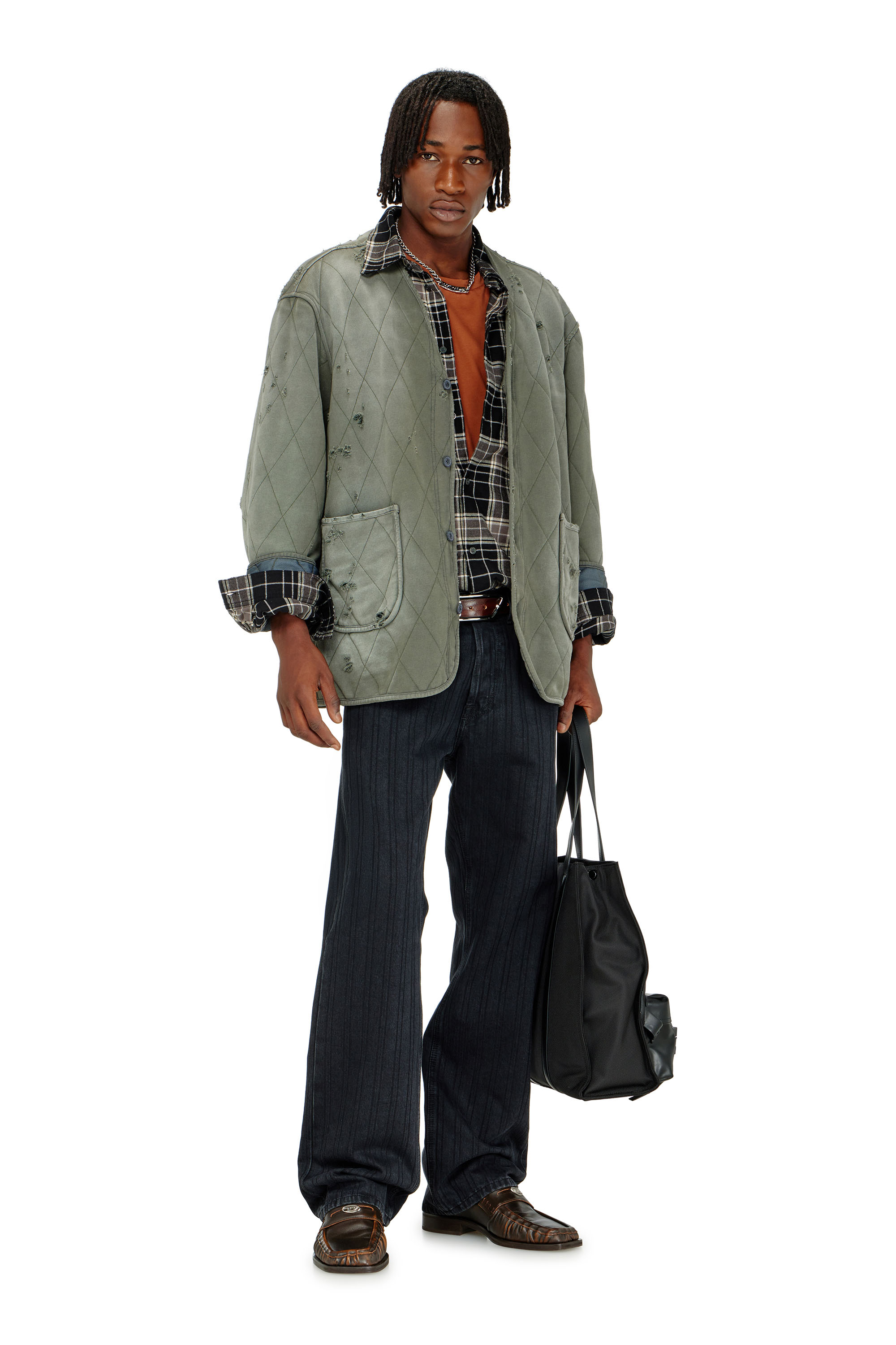 Diesel - Herren Relaxed Jeans 1980 D-Eeper 09Q12, Schwarz/Dunkelgrau - 1