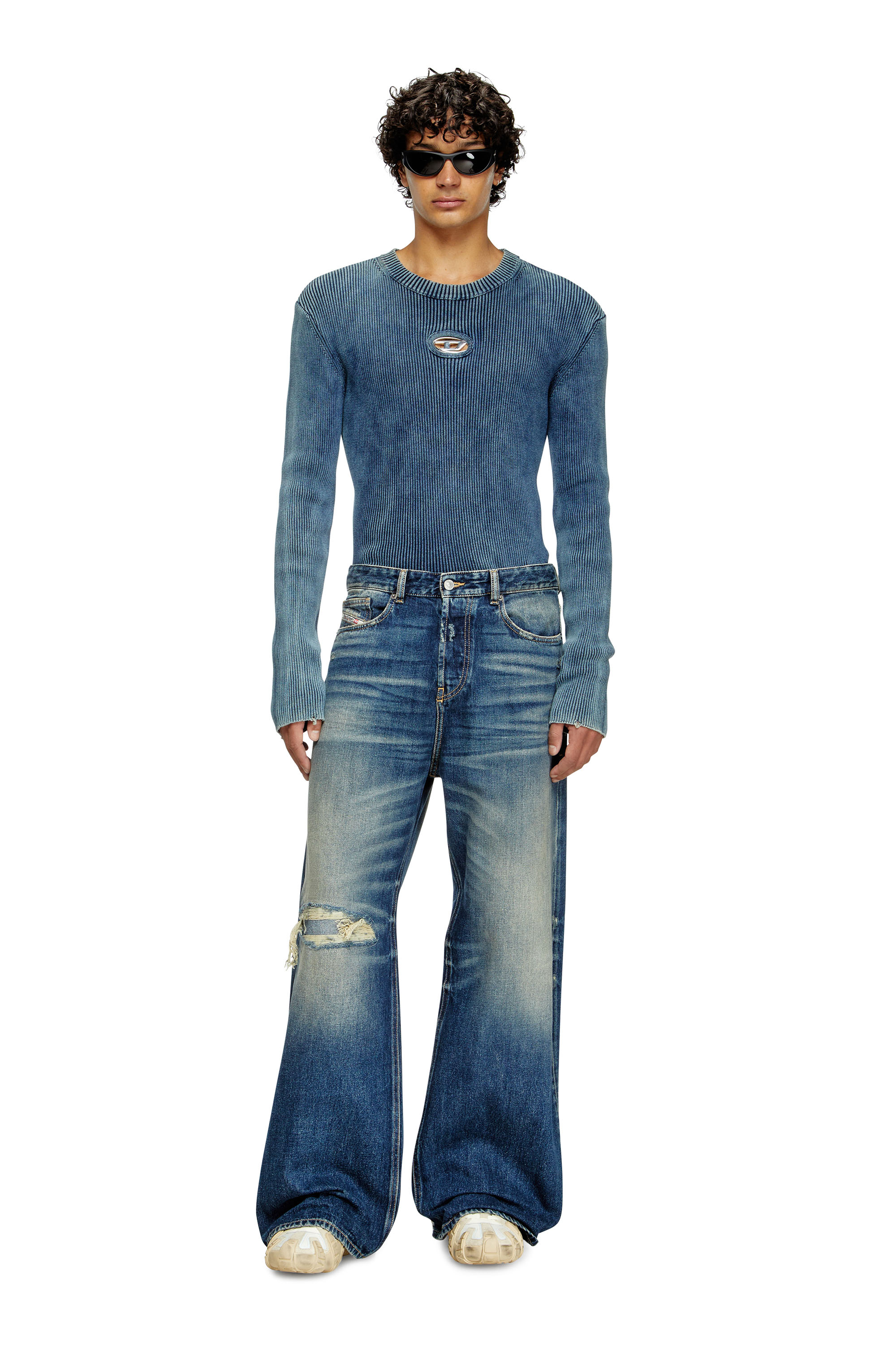 Diesel - Herren Relaxed Jeans D-Rise 09J95, Dunkelblau - 1