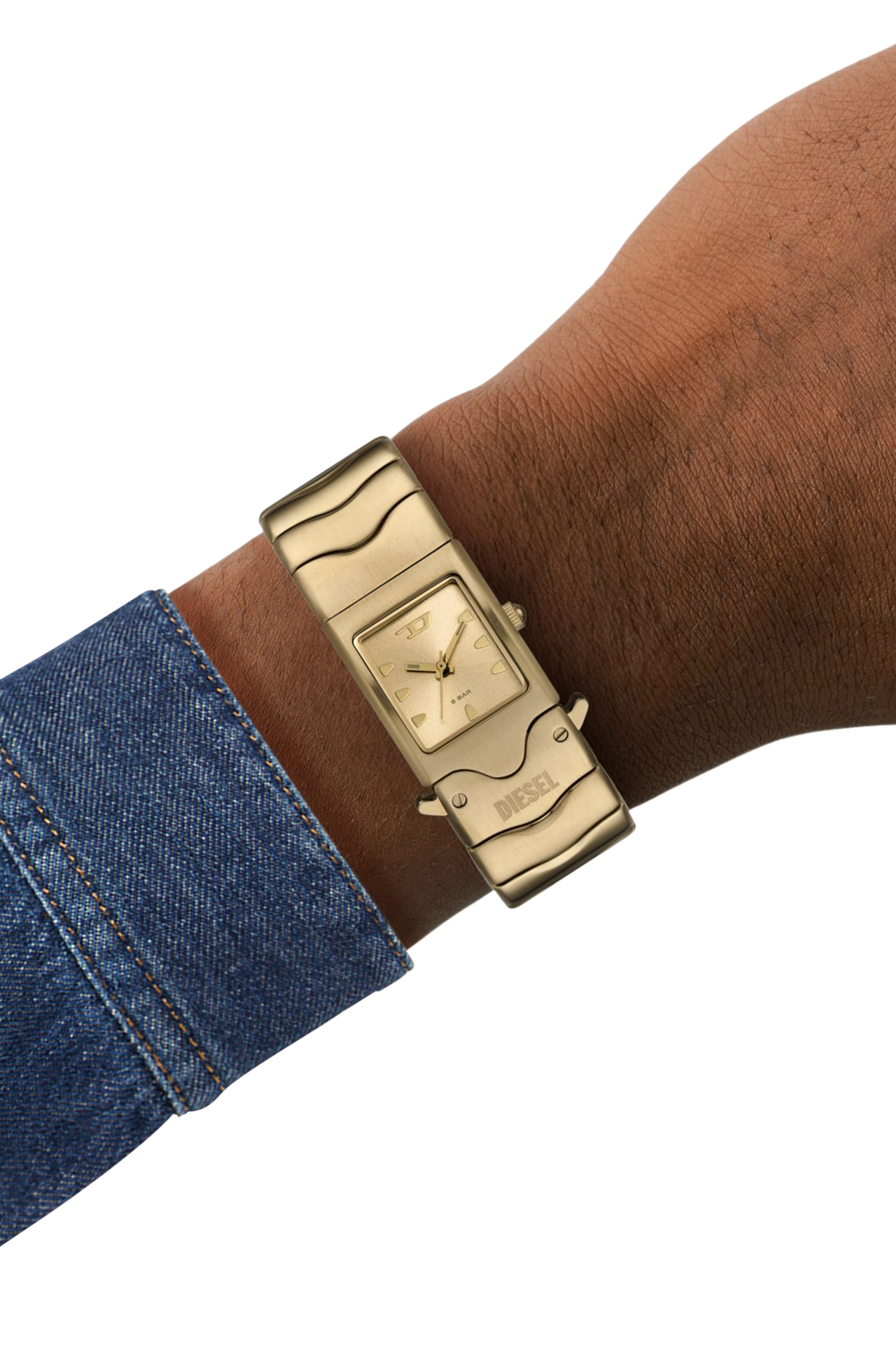 Diesel - DZ2223, Unisex Closer Armbanduhr aus Edelstahl in Gold - 5