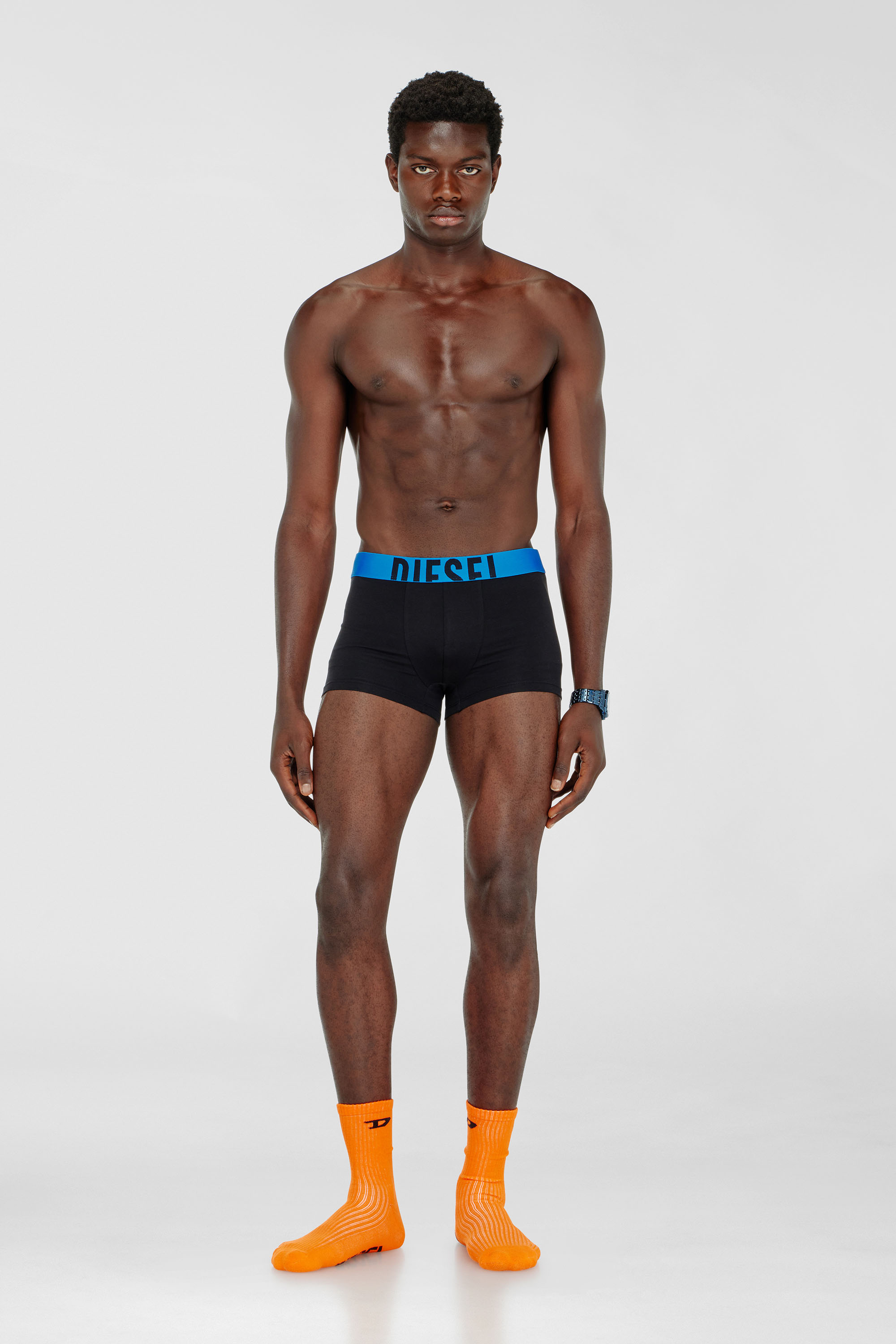 Diesel - DAMIEN-D-POP-3PACK-40, Man's Three-pack boxer briefs in stretch cotton in Black - 2