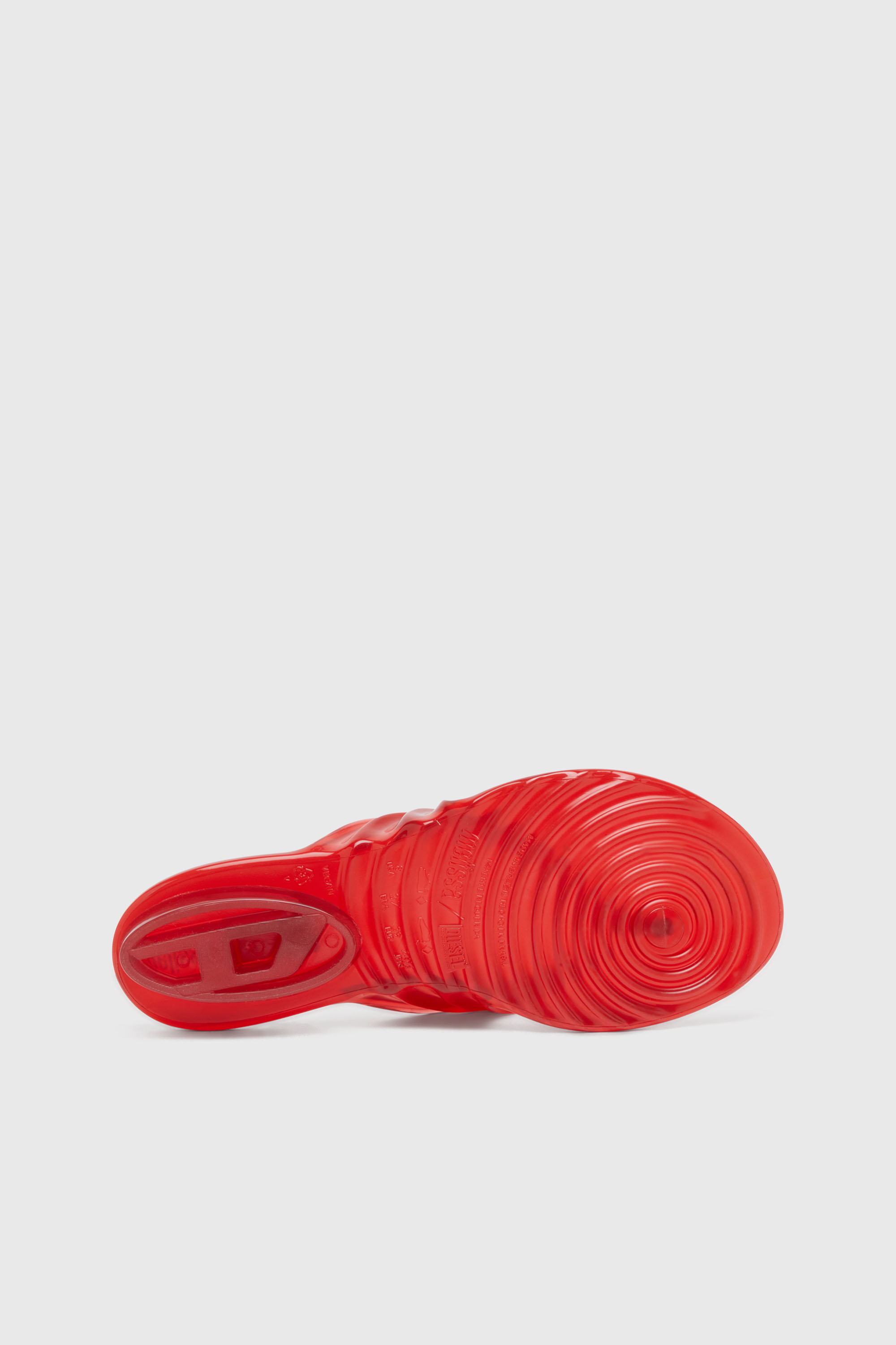 Diesel - MELISSA QUANTUM THONG, Damen K&uuml;nstlerisch gestaltete Flip-Flops aus Melflex&reg; in Rot - 5