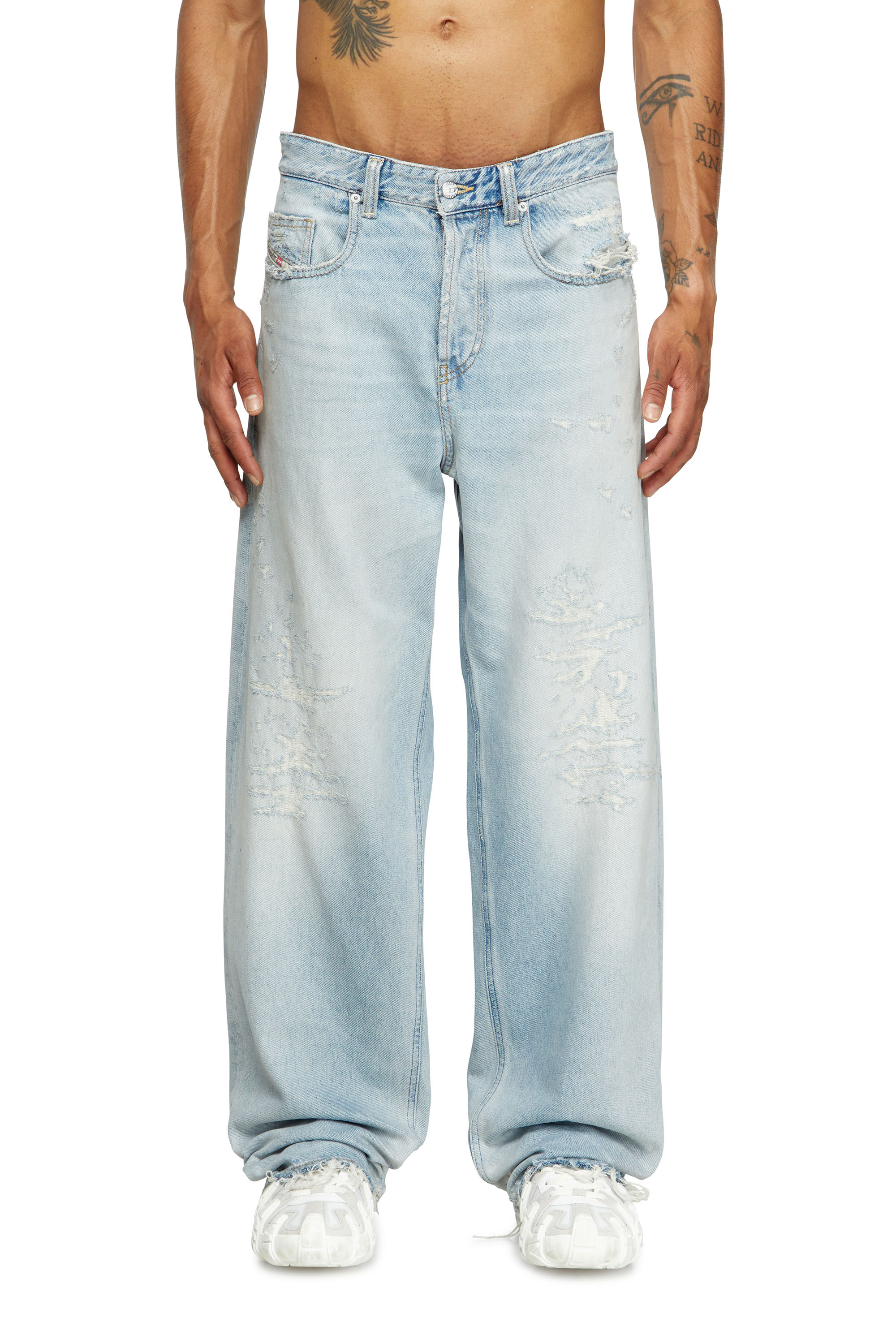 Diesel - Herren Relaxed Jeans 2001 D-Macro 09M53, Hellblau - 1