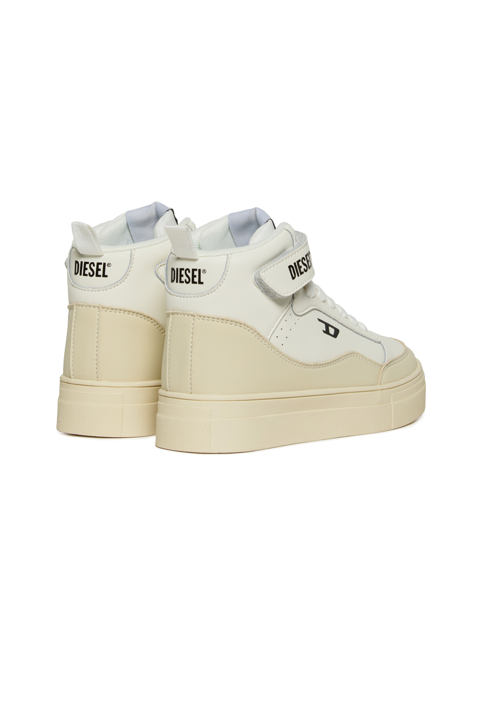 Diesel - S-TRACKER D, Unisex S-Tracker D - Sneakers aus Leder mit Schnürsenkeln und Klettverschluss. in Weiß - 3