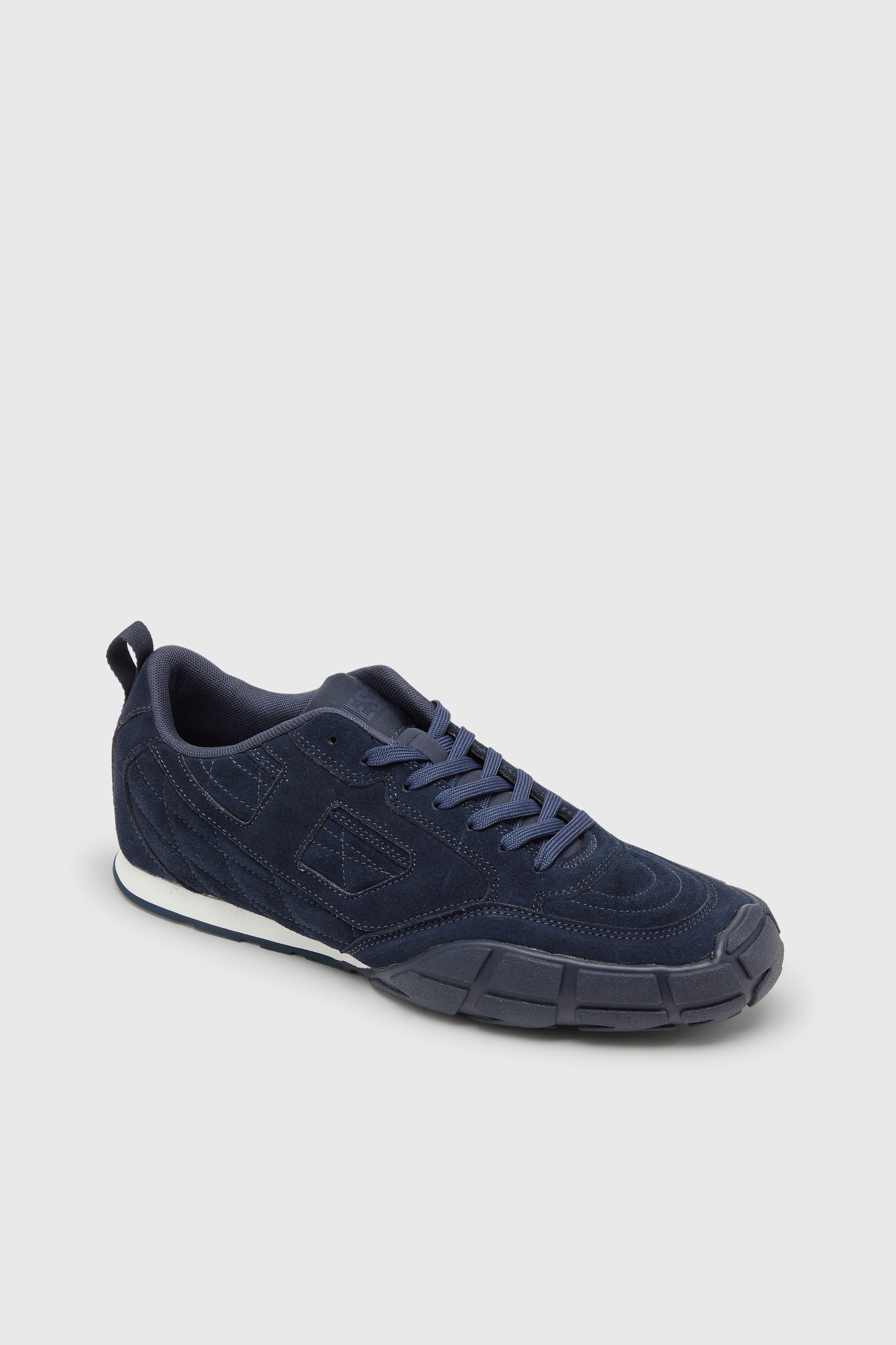 Diesel - S-PAGODHA LOW, Herren S-Pagodha-Gesteppte Wildleder-Sneaker in Dunkelblau - 6
