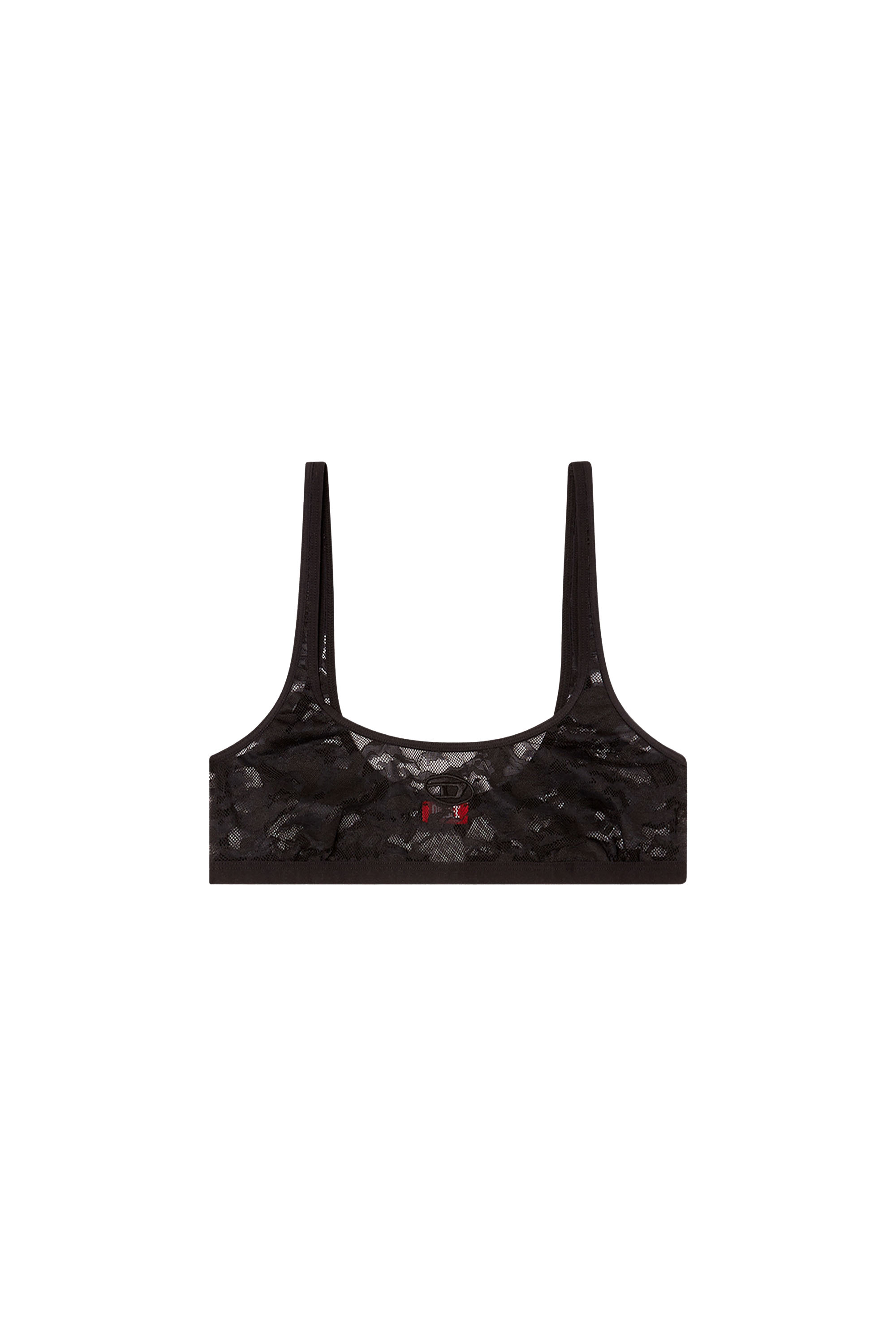 Diesel - KELSI-UTLT, Woman's Bralette in camo lace in Black - 2