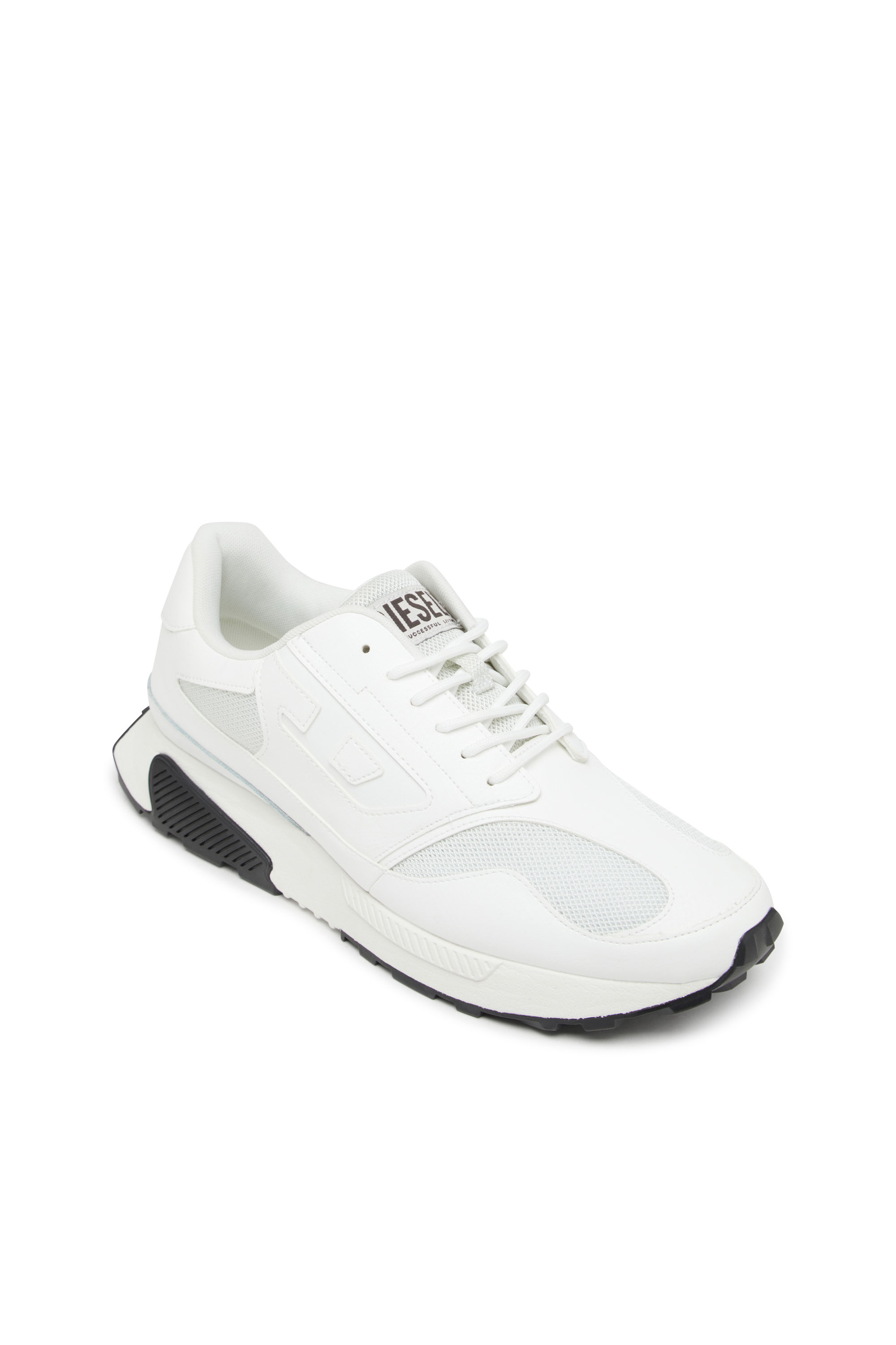 Diesel - S-TAME-D RUNNING, Man's Sneakers in mesh, suede and PU in White - 6