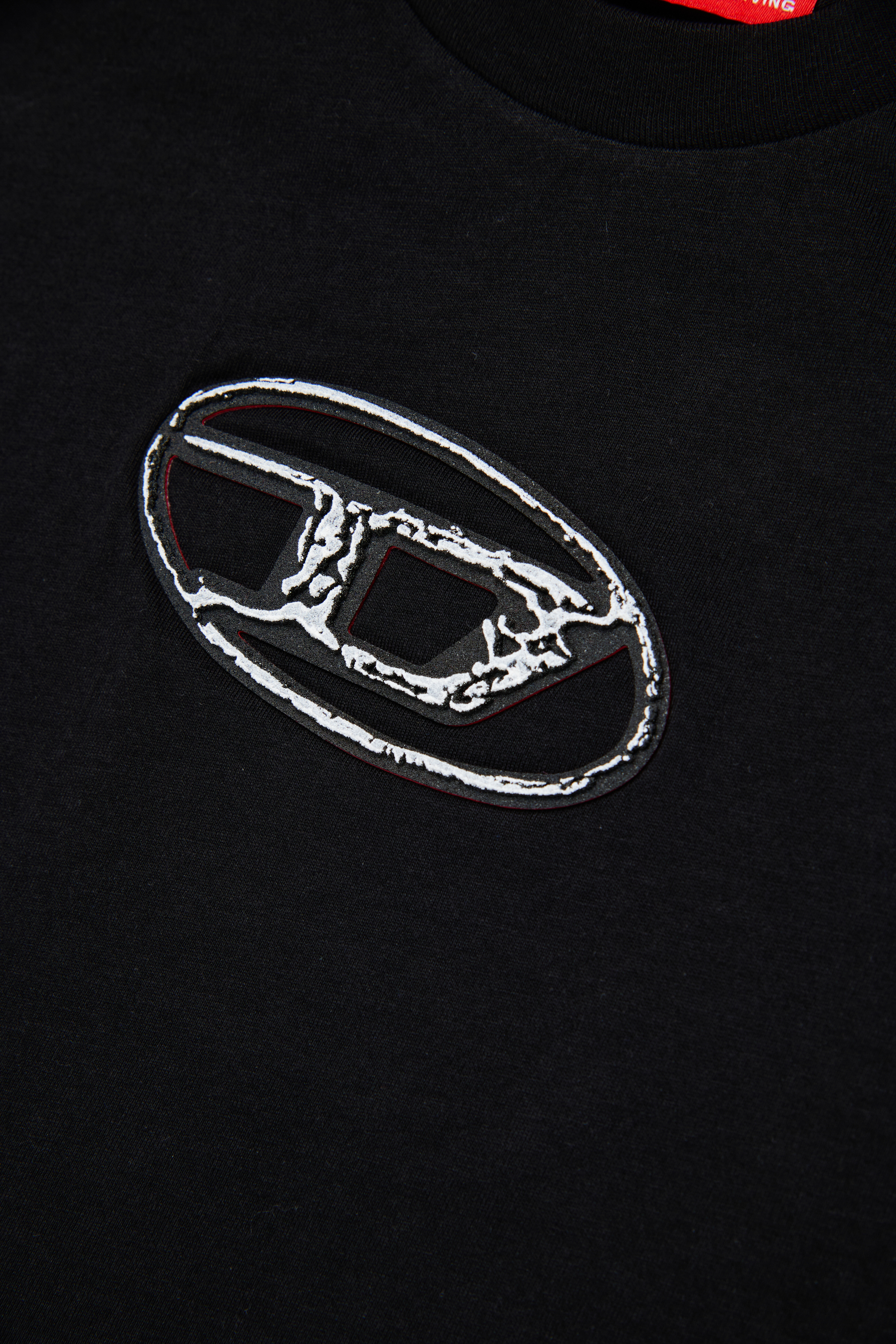 Diesel - TREDEN OVER, Herren Baumwoll-T-Shirt in Schwarz - 4