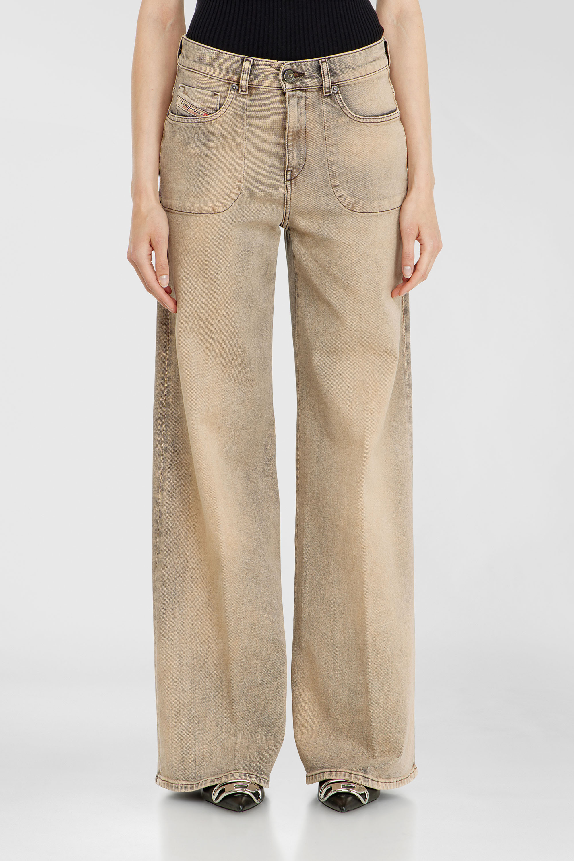 Diesel - Damen Flare Jeans 1978 D-Akemi 09P53, Beige - 2