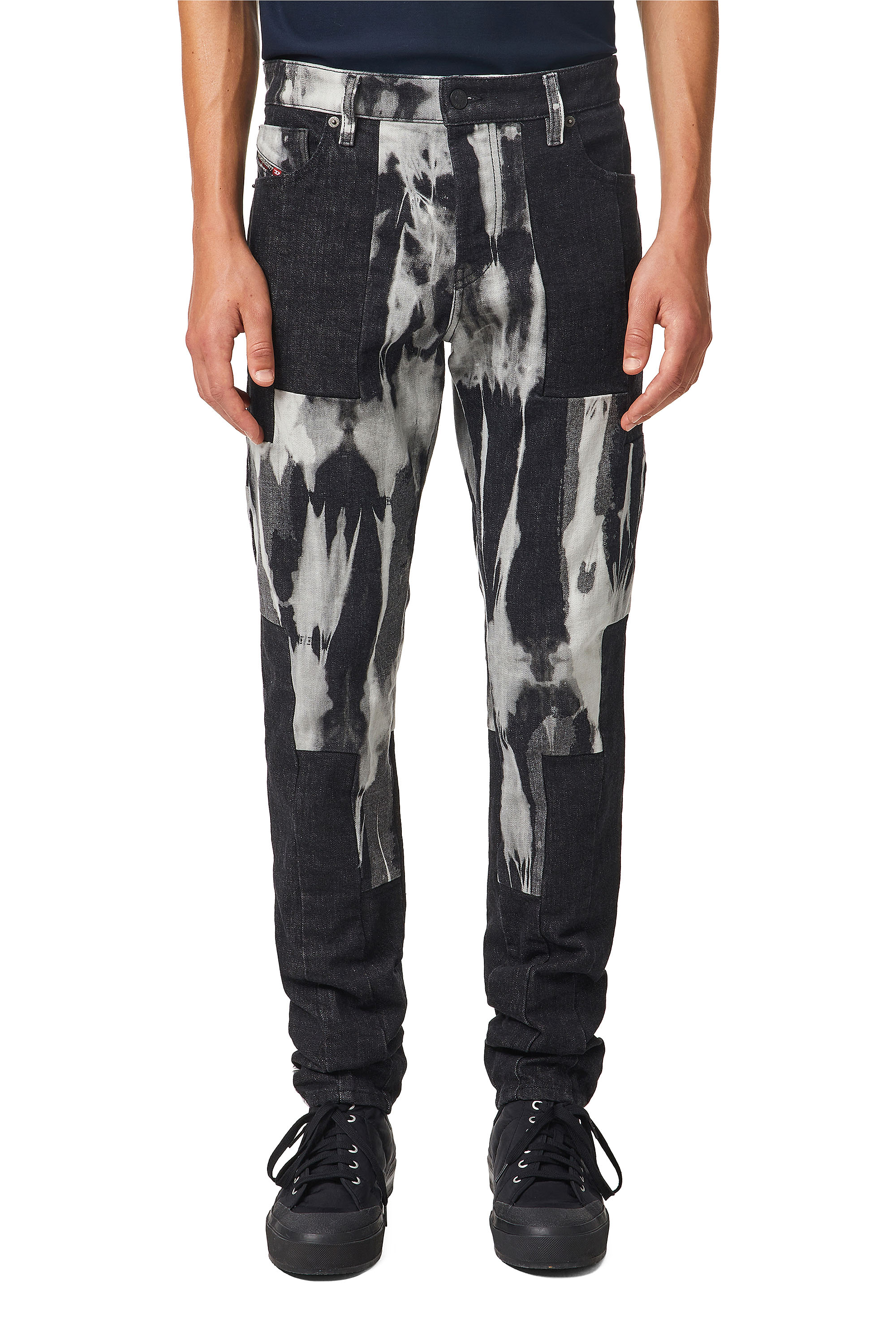 D-Kras 09B35, Schwarz/Dunkelgrau - Jeans