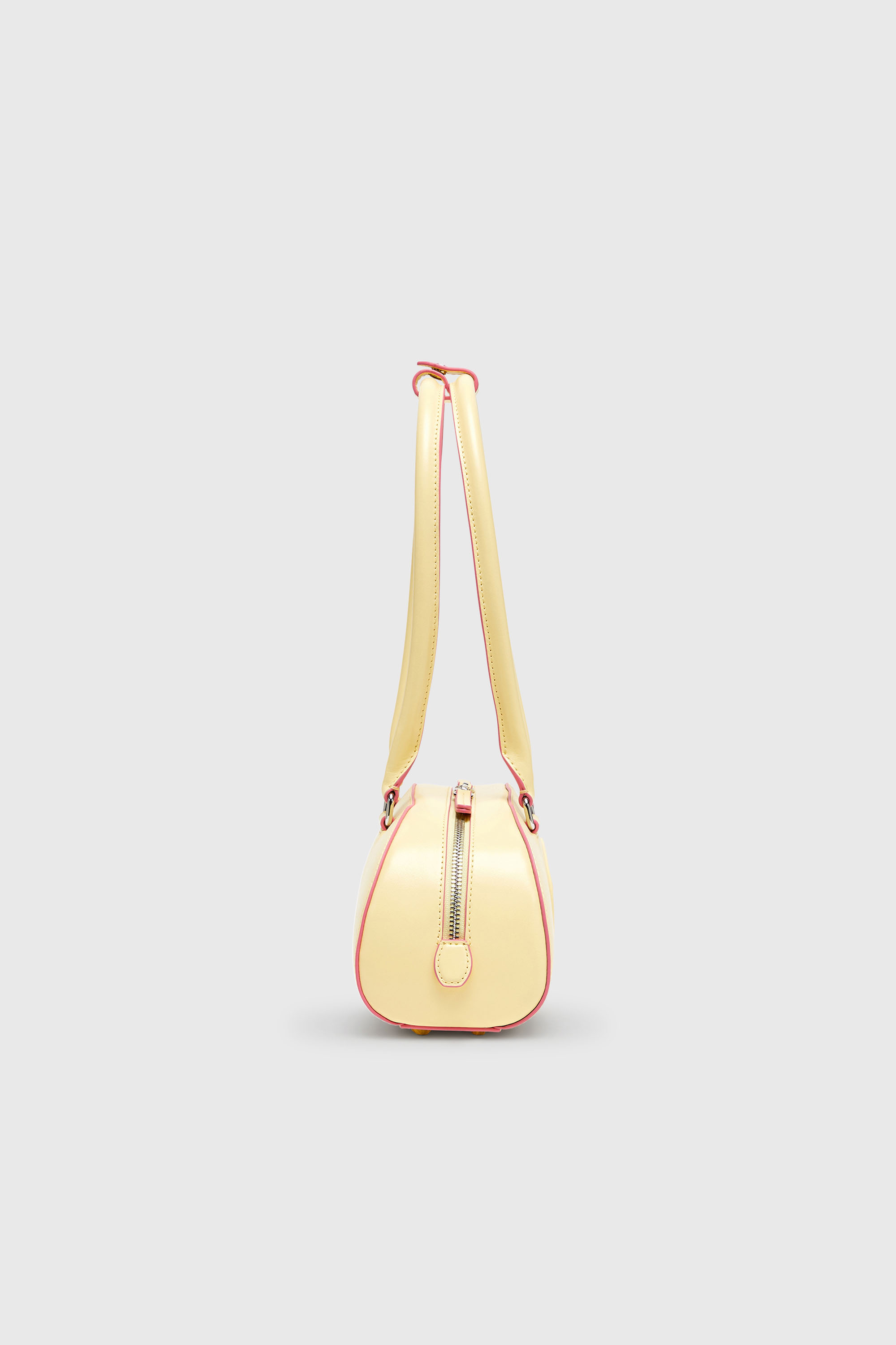 Diesel - 1DR DOME SHOULDER EW, Damen 1DR Dome - Langgezogene Bowlingtasche aus Leder in Gelb - 5