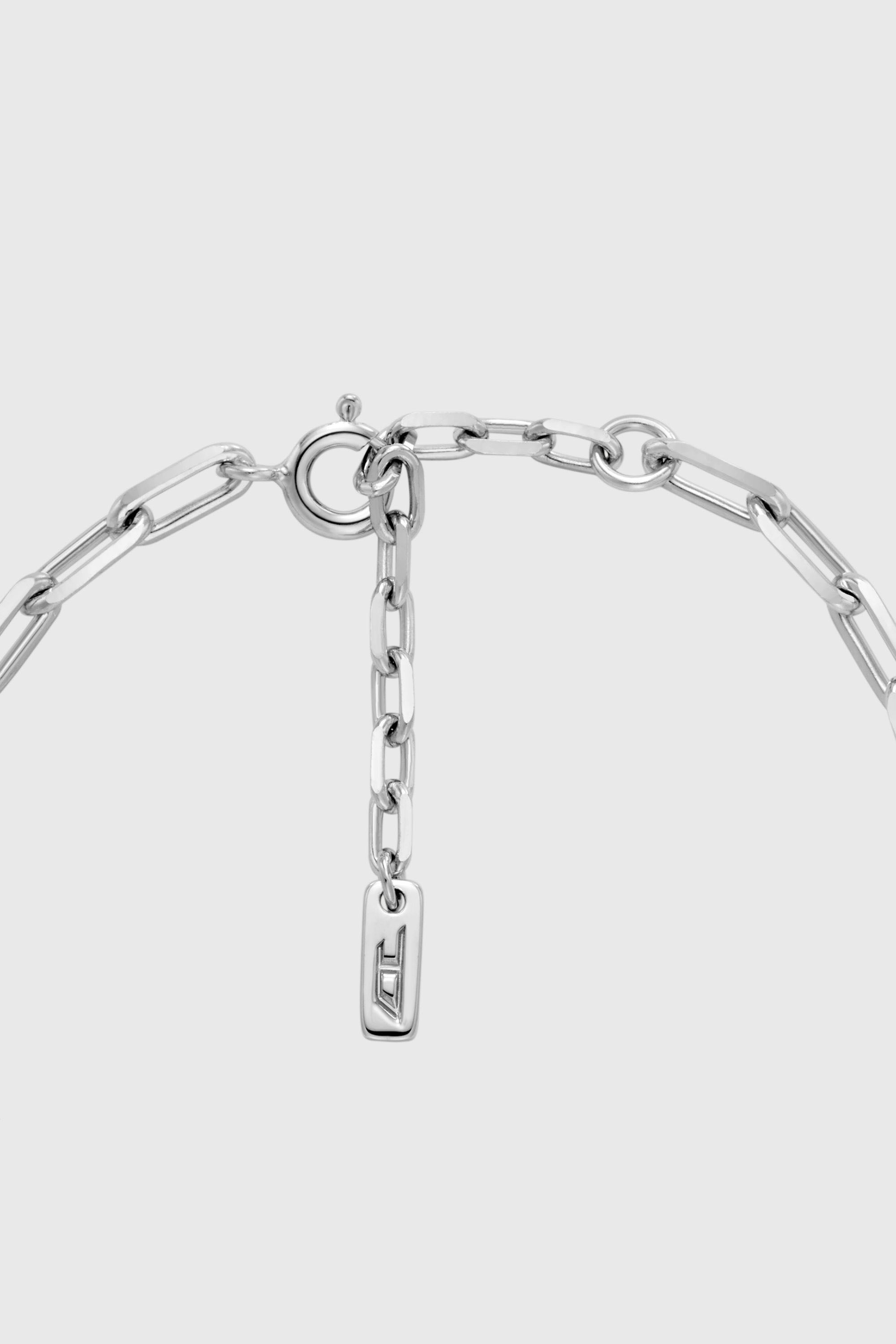Diesel - DL1363040 STERLING SILVER JEWEL, Unisex's Sterling silver chain bracelet in Silver - 2
