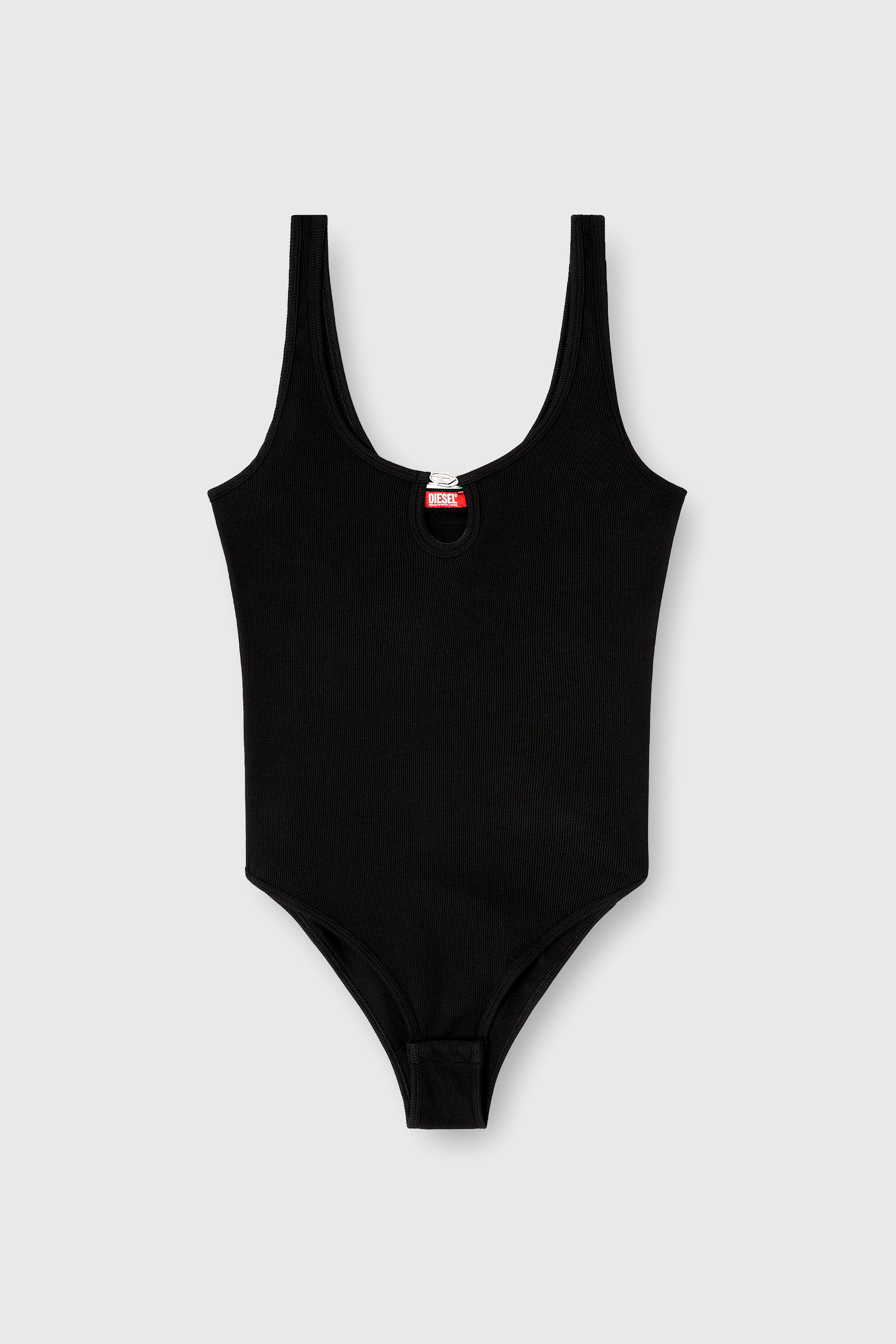 Diesel - MAURA-DNM, Damen Body aus marmoriert gewaschenem Stretch-Baumwollstoff in Schwarz - 2