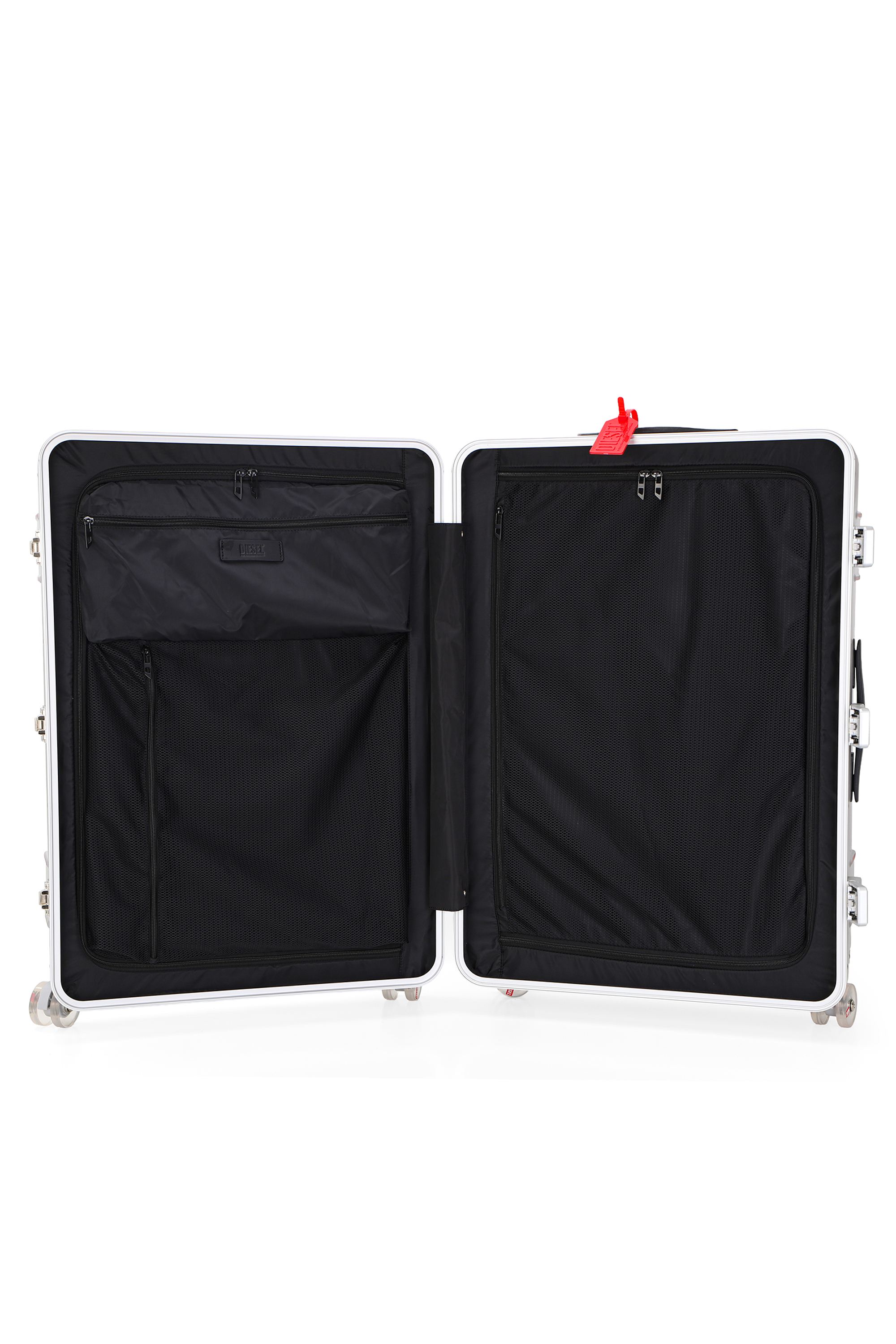 Diesel - DIESEL PC STRONG IMAGE TROLLEY- DSL003, Unisex Robuster Koffer Gr&ouml;&szlig;e L in Silber - 4