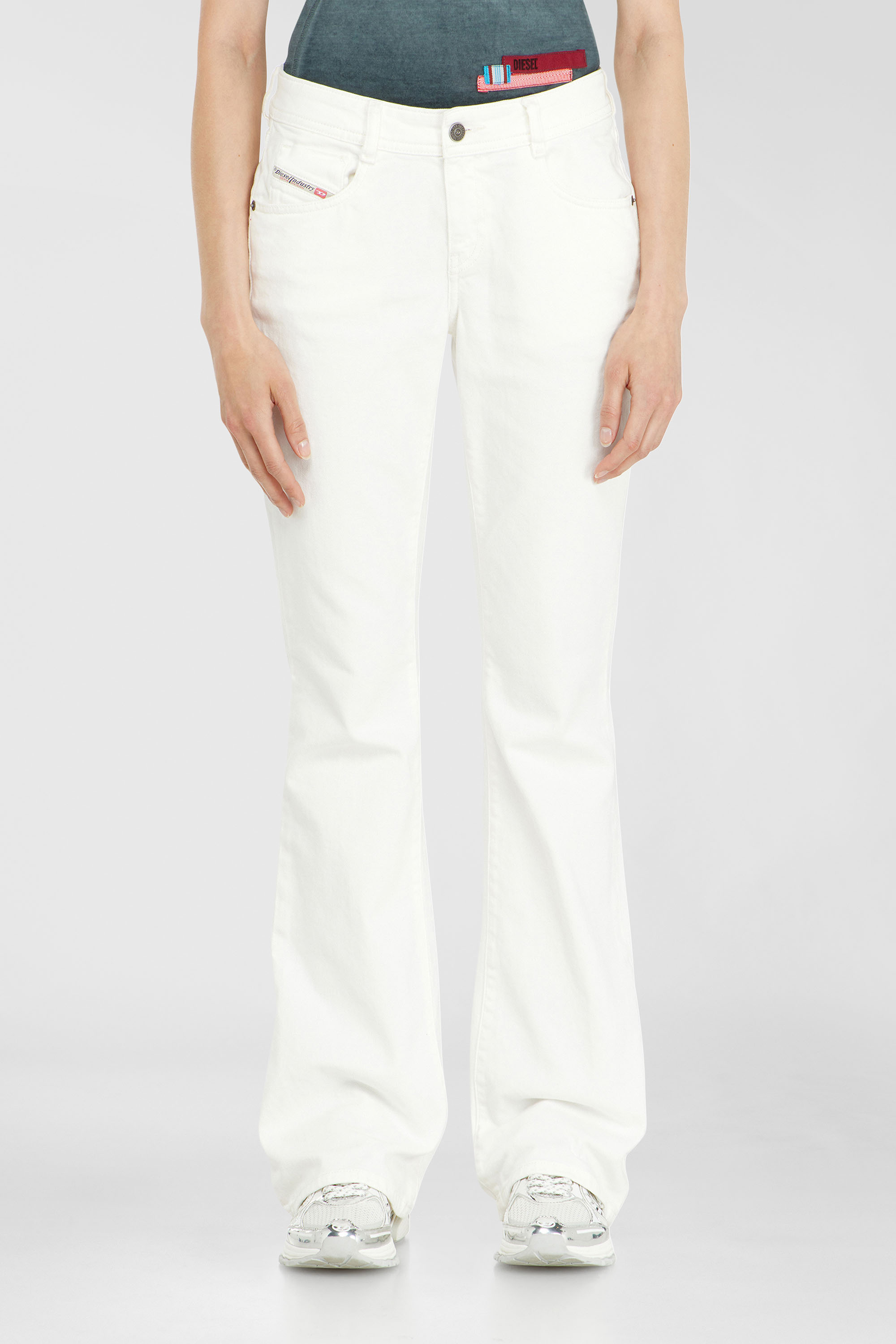 Diesel - Damen Bootcut Jeans 1969 D-Ebbey 09D63, Wei&szlig; - 1