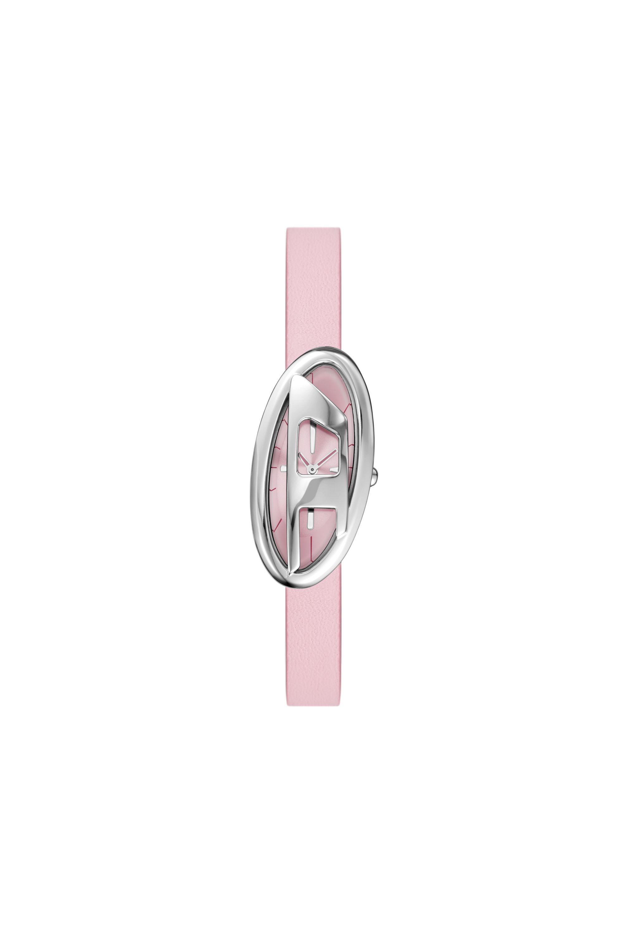 Diesel - DZ5621 WATCH, Damen D-Era Lederuhr mit zwei Zeigern in Rosa - 1