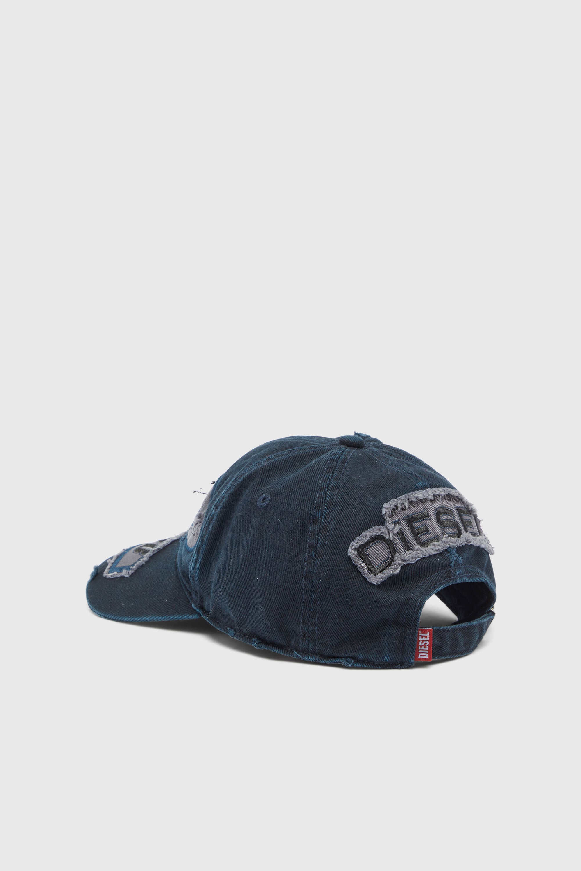Diesel - C-BRAFF, Unisex's Baseball cap with embroidered patches in Blue - 2