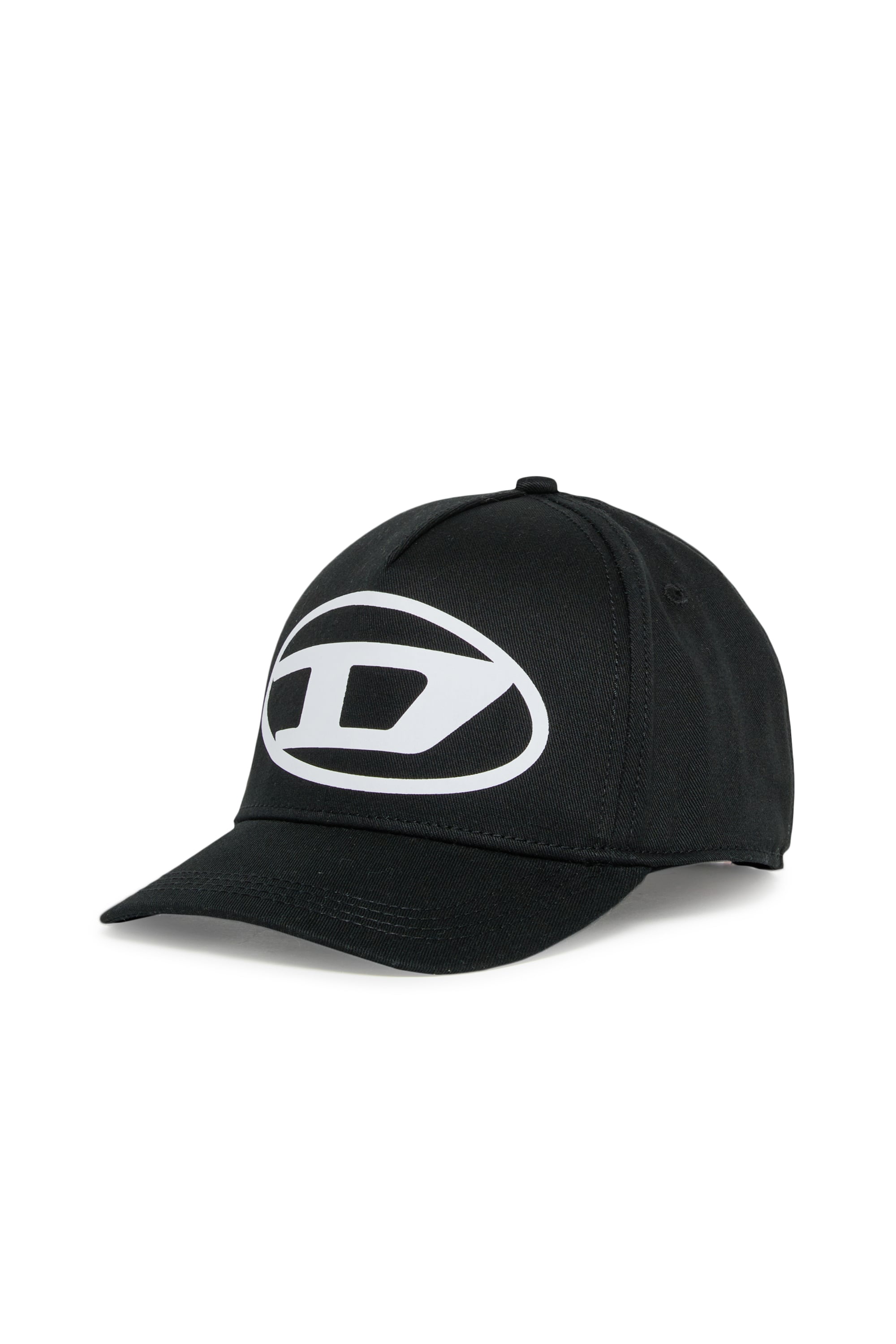 Diesel - FLIMO, Man's Baseball cap with Oval D logo print in Black - 1