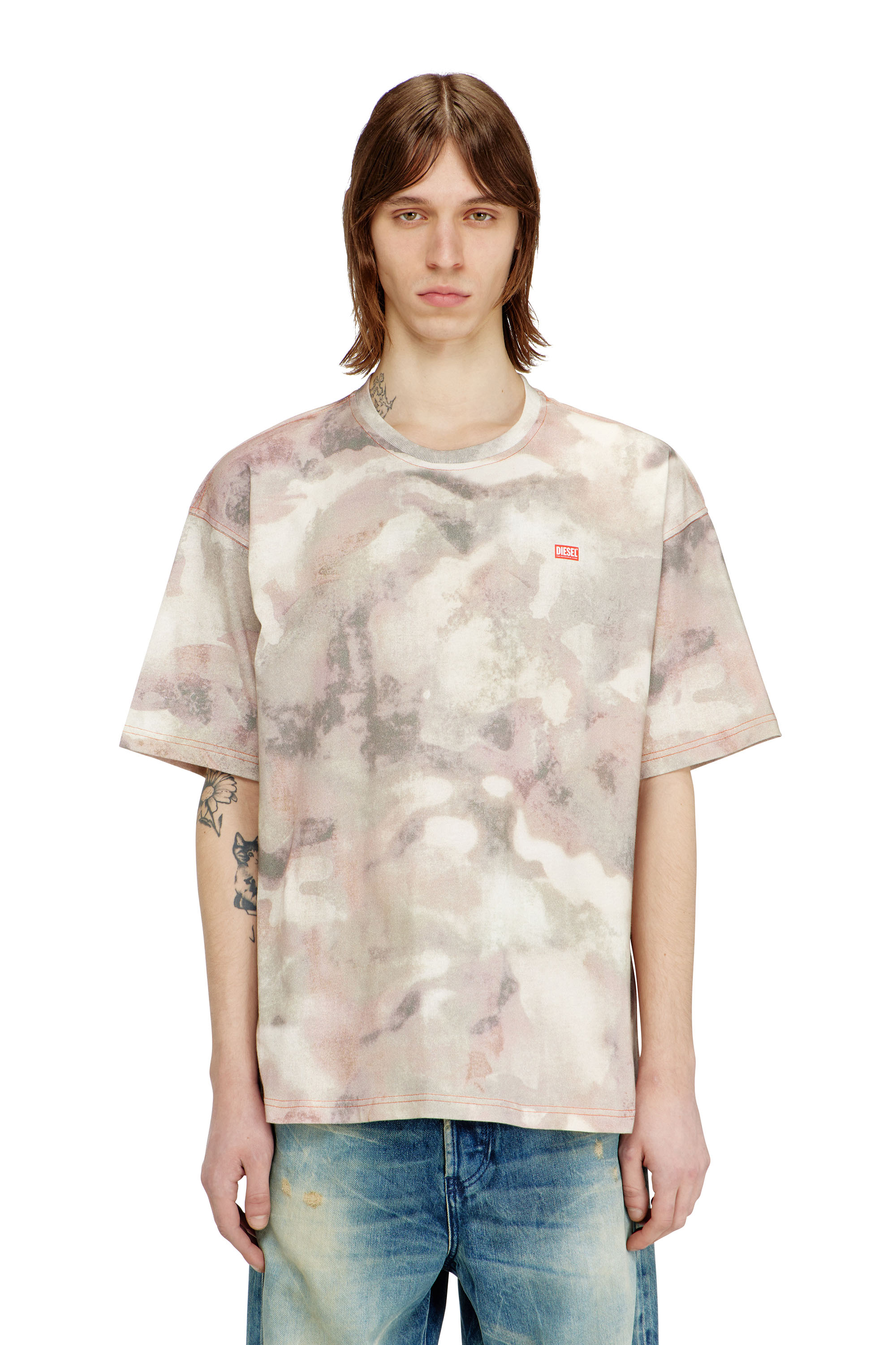 Diesel - T-BOXT-V7, Herren Schweres Baumwoll-T-Shirt mit Camouflage-Print in null - 3