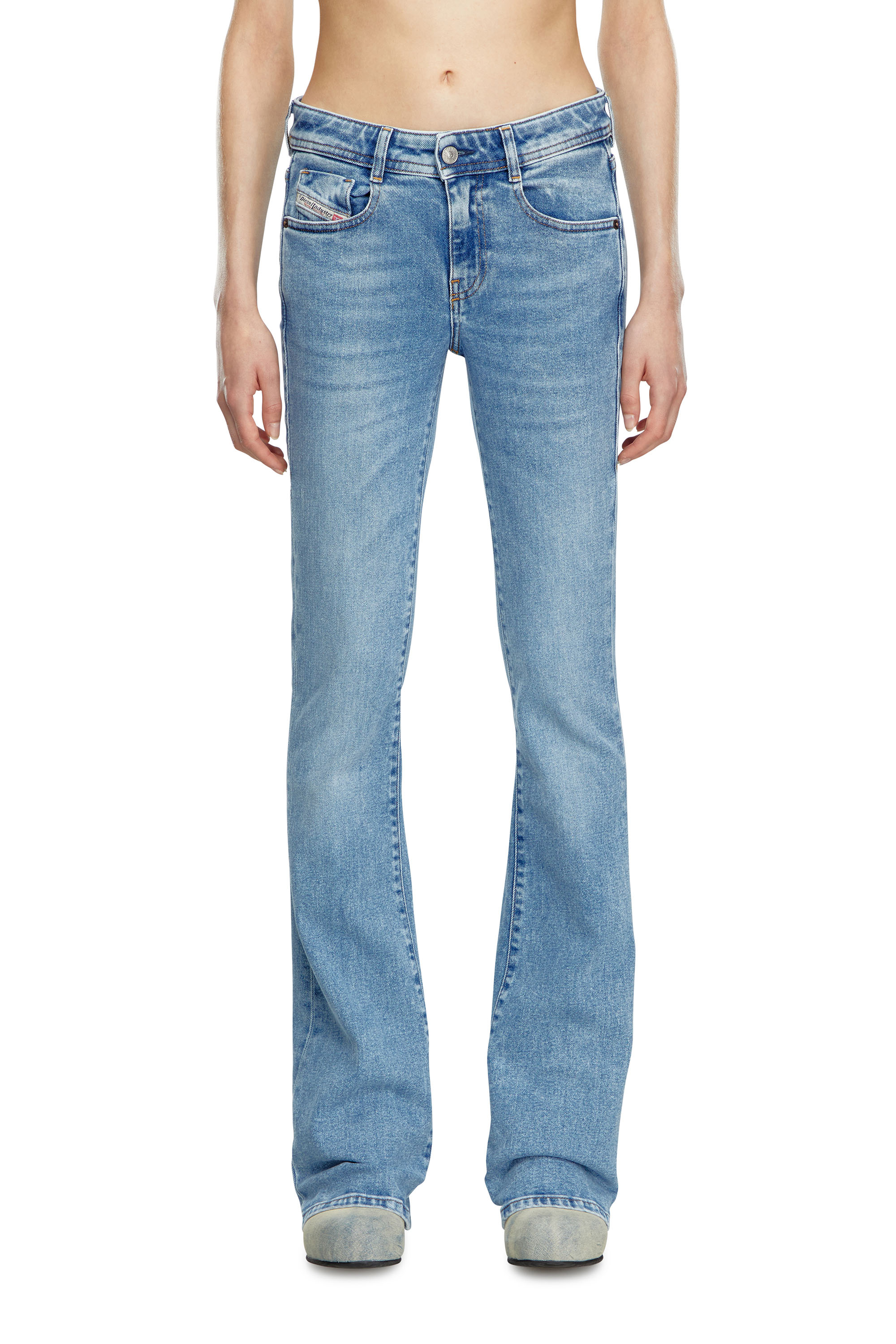 Diesel - Woman Bootcut and Flare Jeans 1969 D-Ebbey 9B92L, Light Blue - Image 2