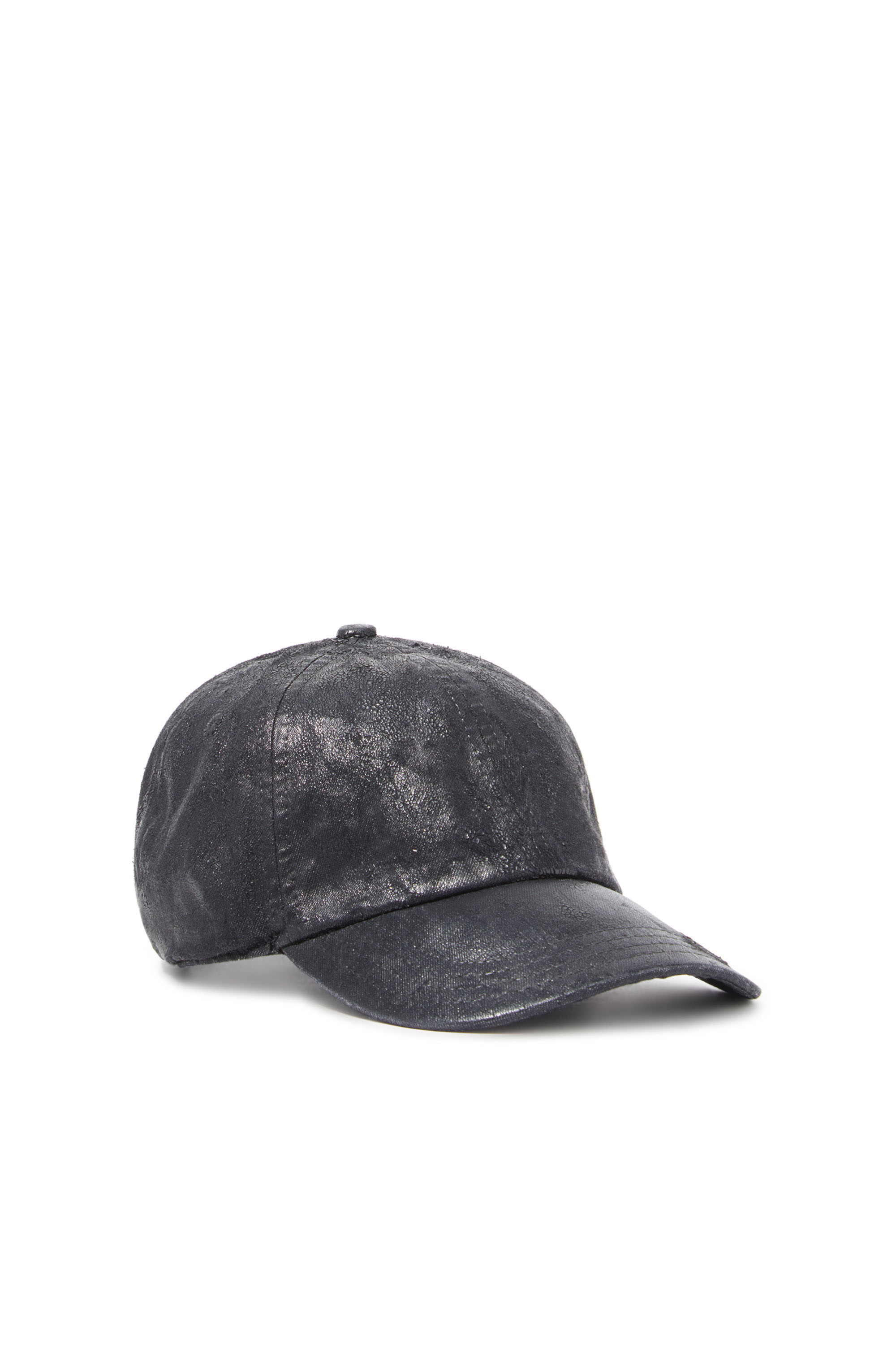 Diesel - C-CAP-CTD-DD, Unisex Basecap aus beschichtetem Denim in Schwarz - 1