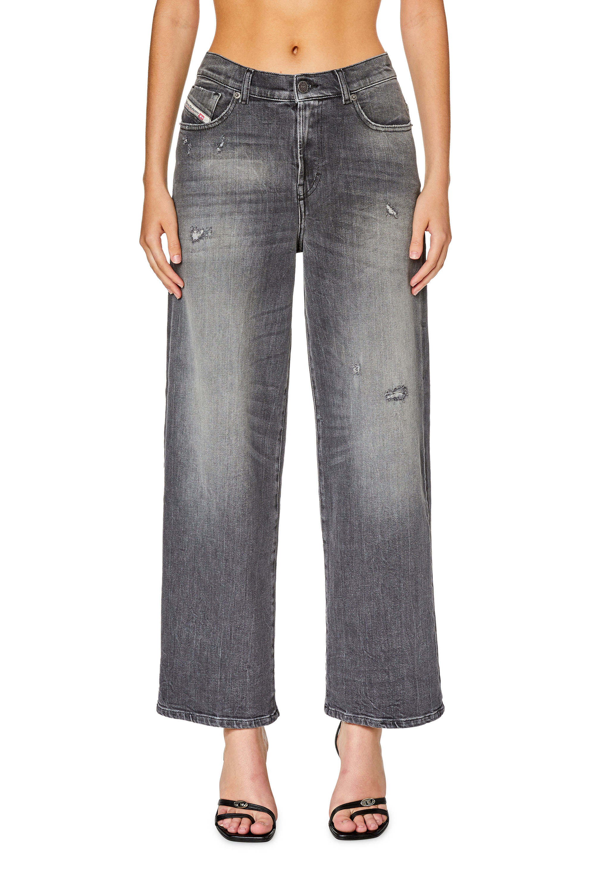 Diesel - Bootcut and Flare Jeans 2000 Widee 09G21, Schwarz/Dunkelgrau - Image 1