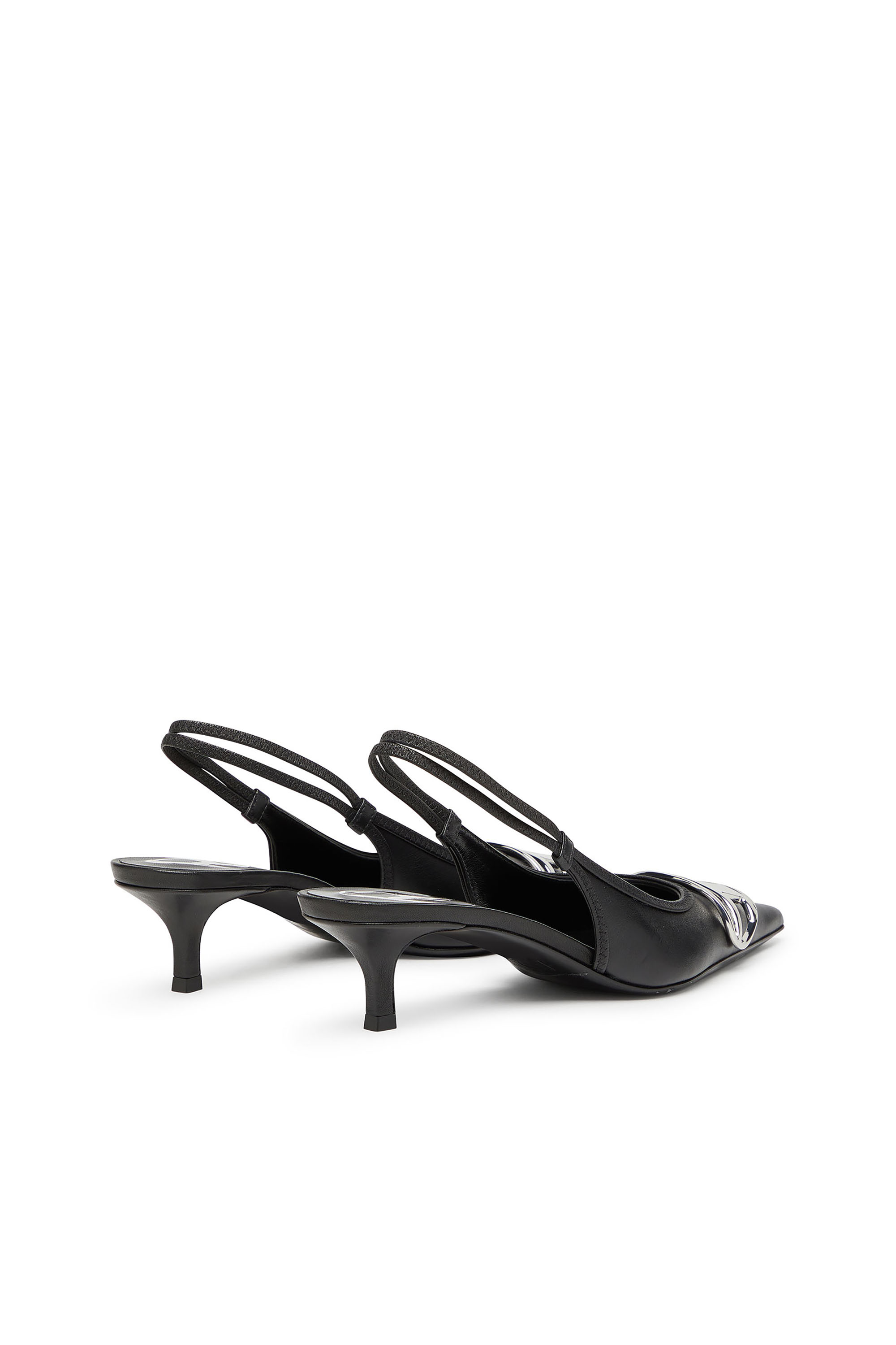 Diesel - D-VENUS SB 40, Damen Slingback-Pumps aus Nappa-Leder in Schwarz - 3