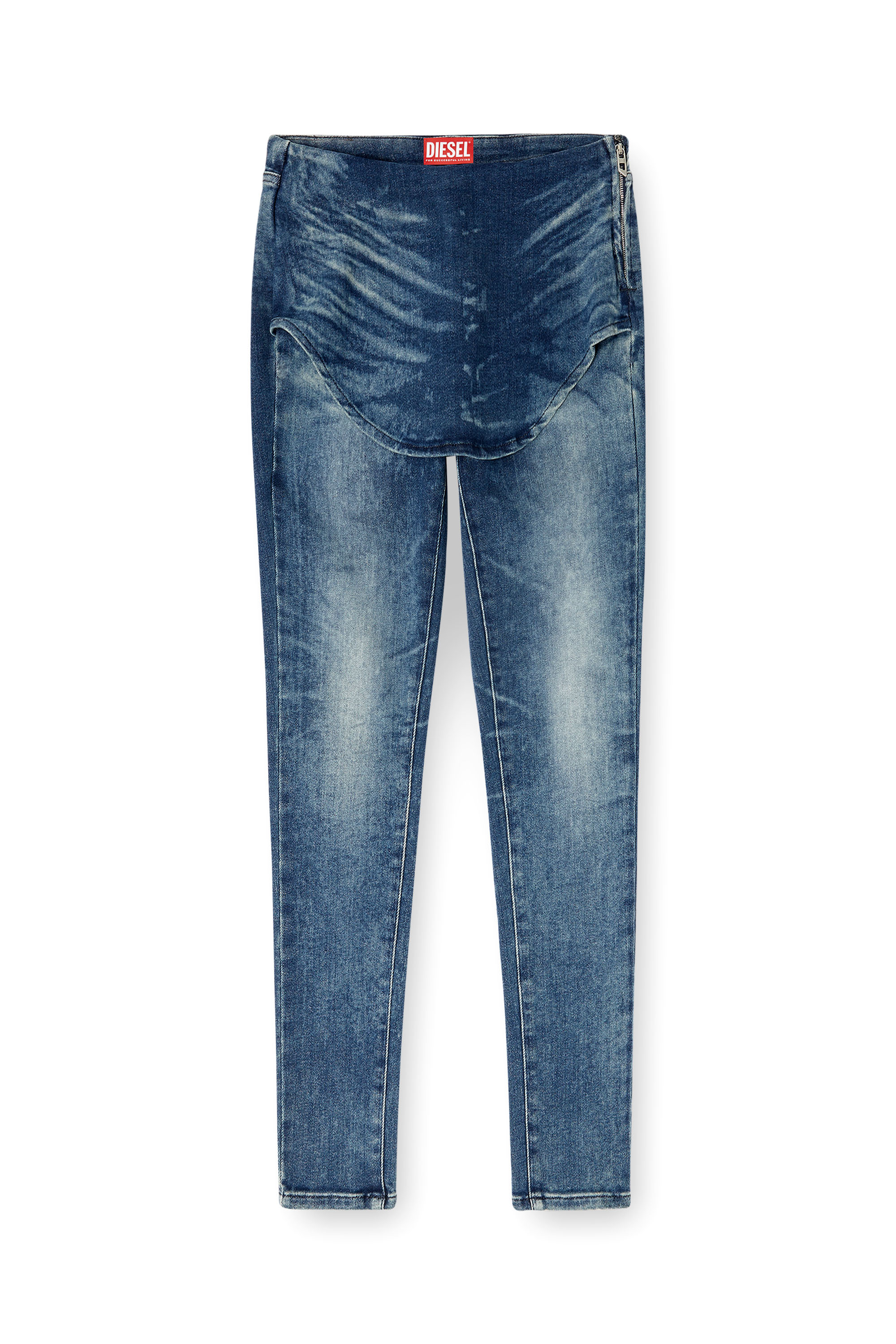 Diesel - Damen Slim Jeans D-Gnol 09M95, Mittelblau - 2