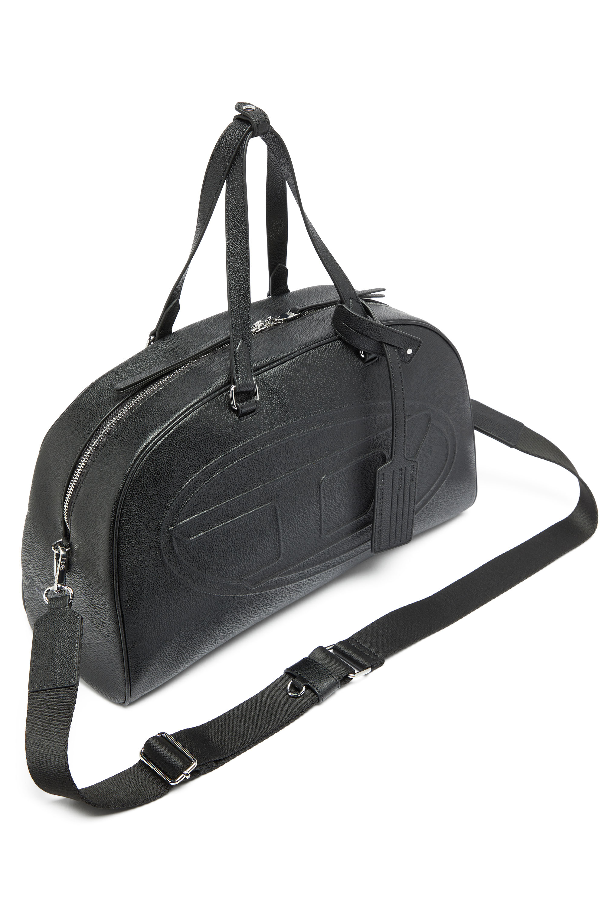 Diesel - 1DR DOME DUFFLE, Unisex 1DR Dome - Ledertasche mit Oval D Logo in Schwarz - 5