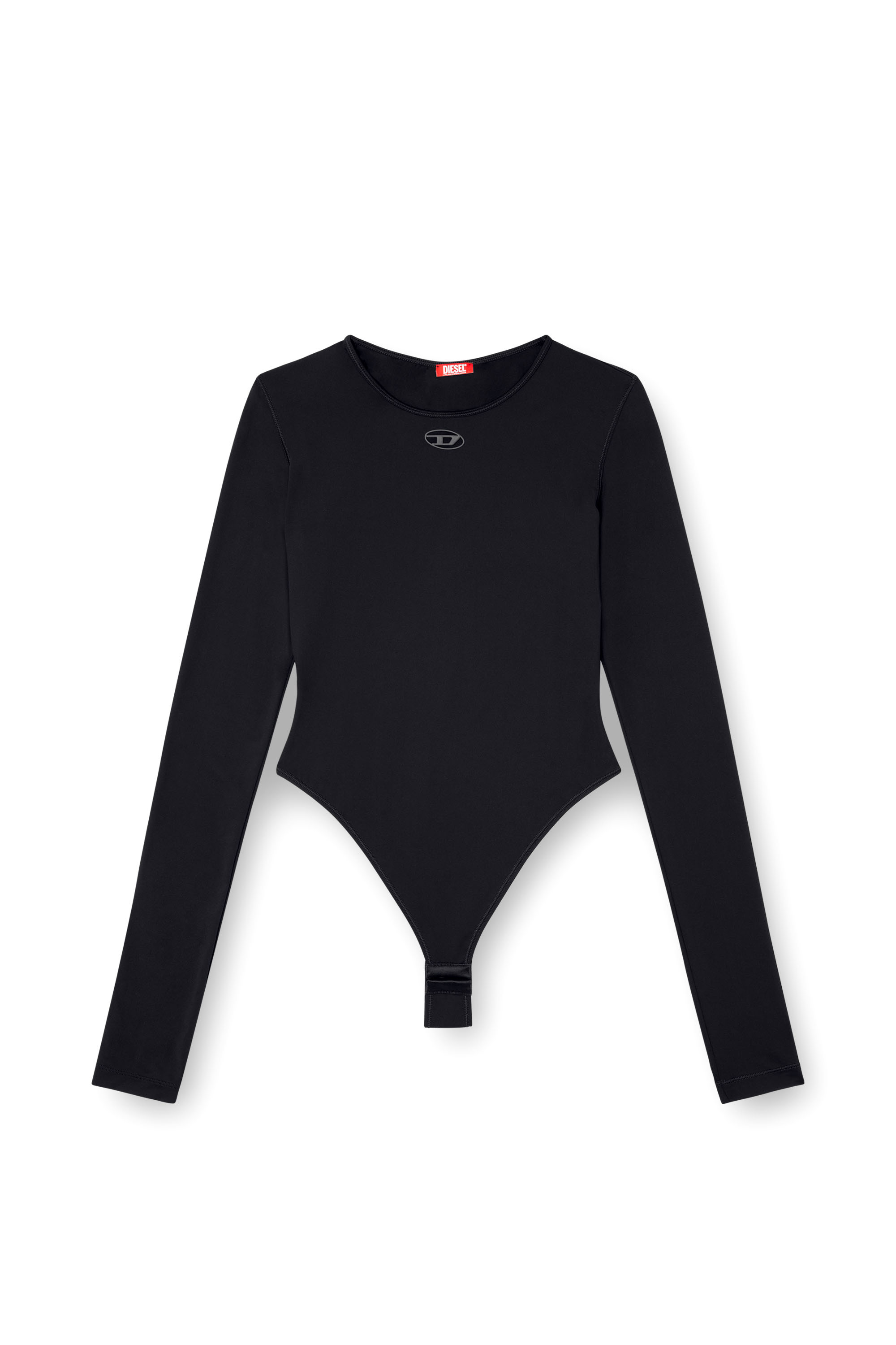 Diesel - ANGELINA-UTLT, Damen Bodysuit aus Stretch-Nylon in Schwarz - 4