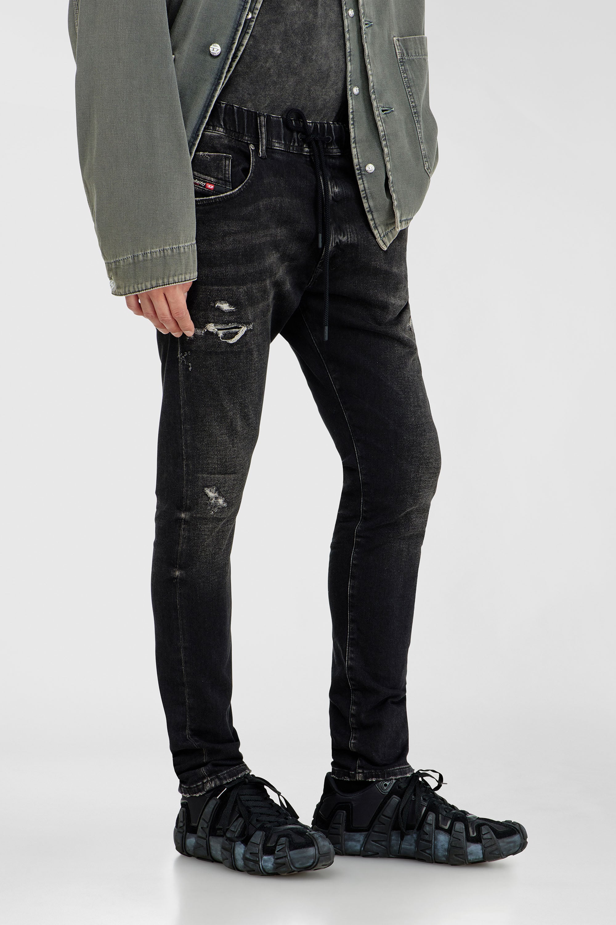 Diesel - Herren Regular 2030 D-Krooley Joggjeans&reg; 09Q22, Schwarz/Dunkelgrau - 5