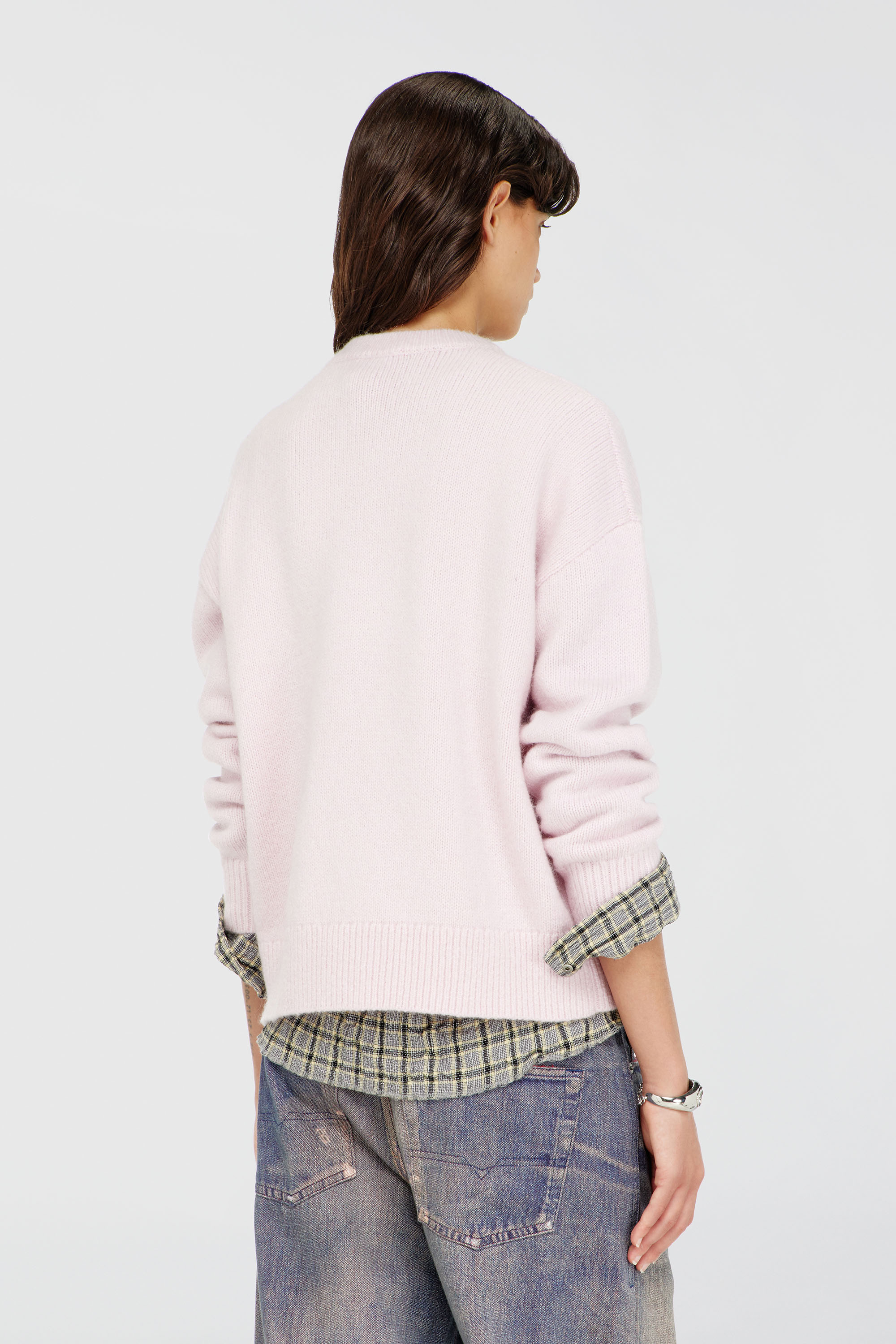 Diesel - M-AREETA, Damen Pullover aus Woll- und Alpakamischung in Rosa - 4
