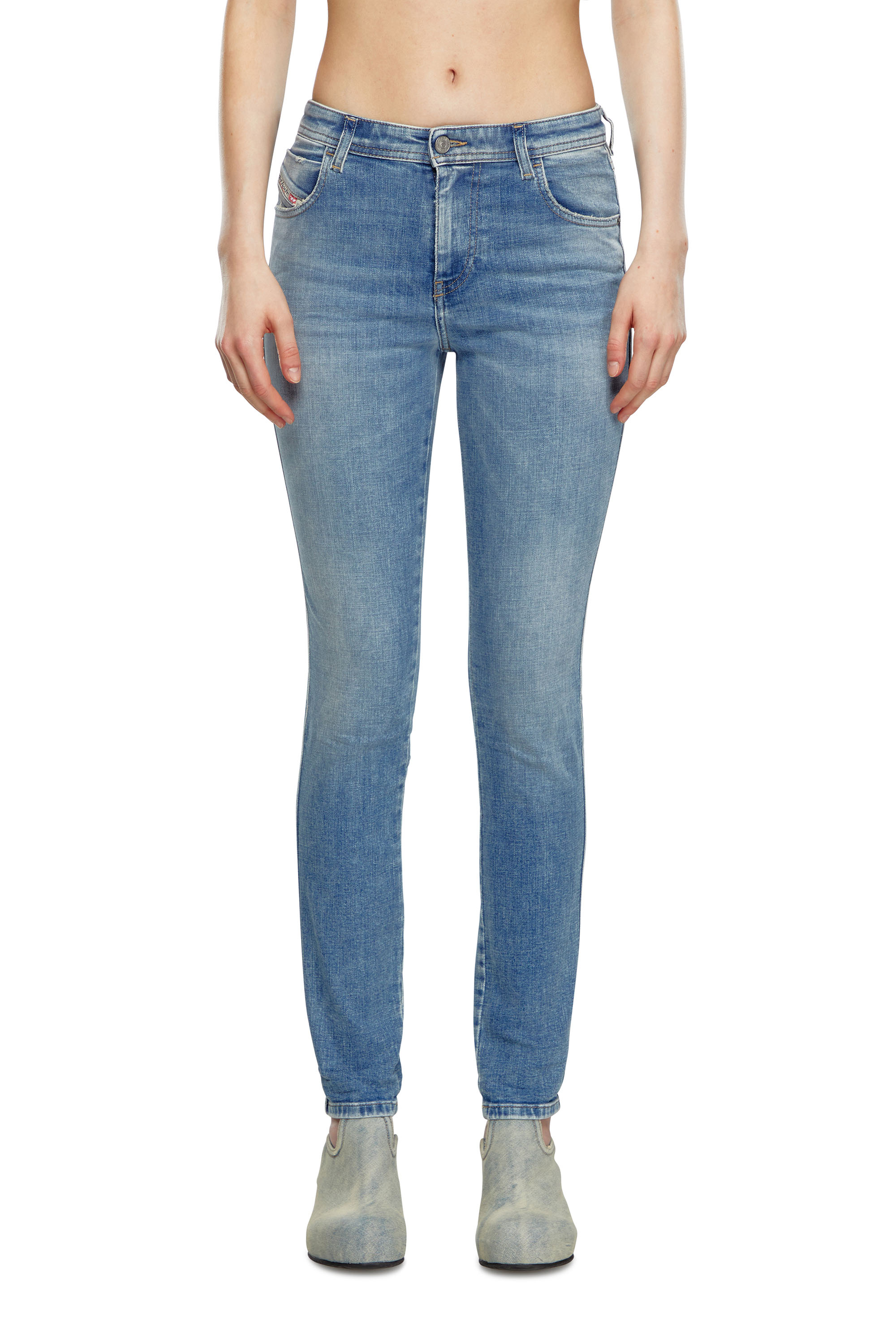 Diesel - Woman Skinny Jeans 2015 Babhila 09J21, Light Blue - Image 2
