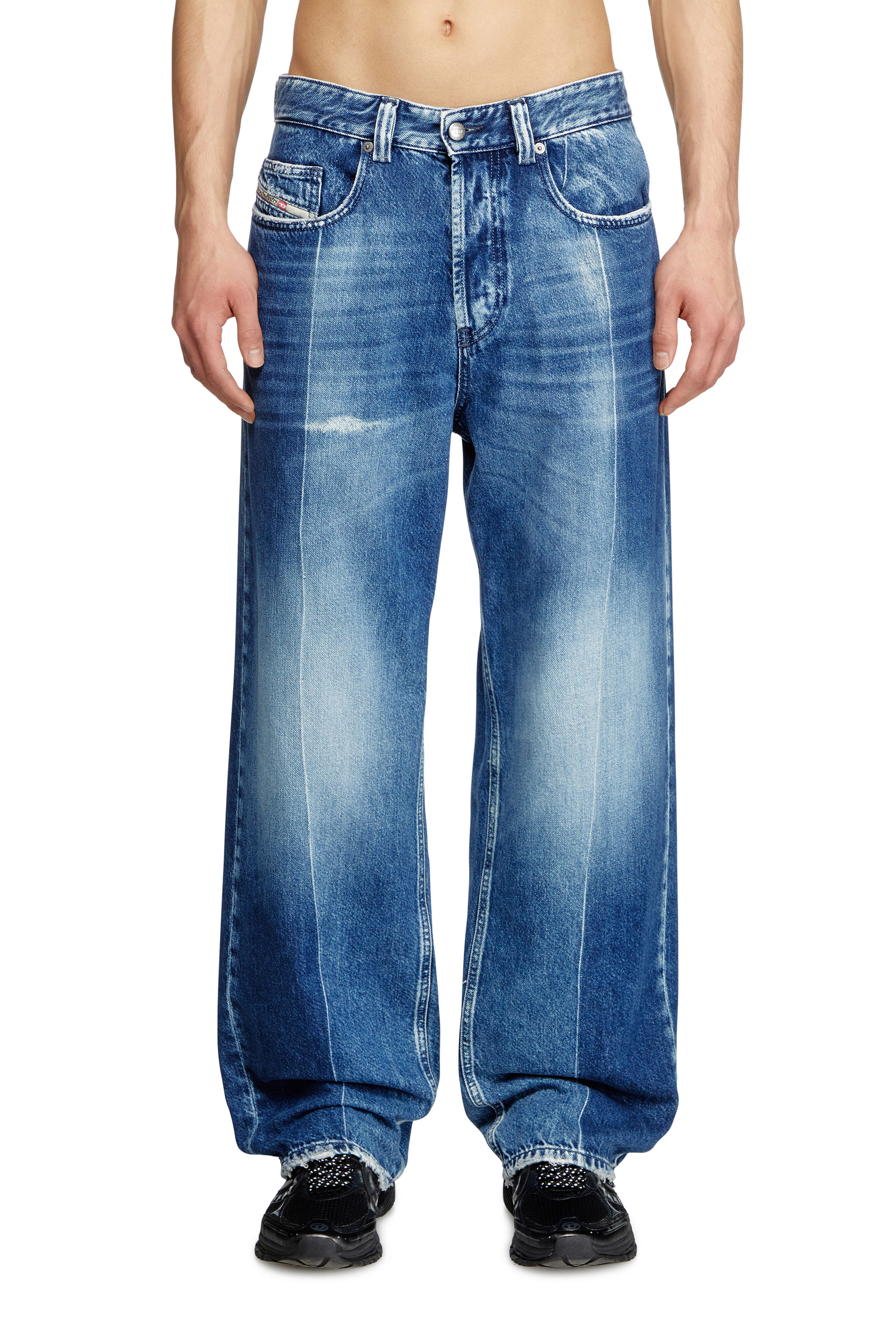 Diesel - Herren Relaxed Jeans 2001 D-Macro 09L48, Mittelblau - 1