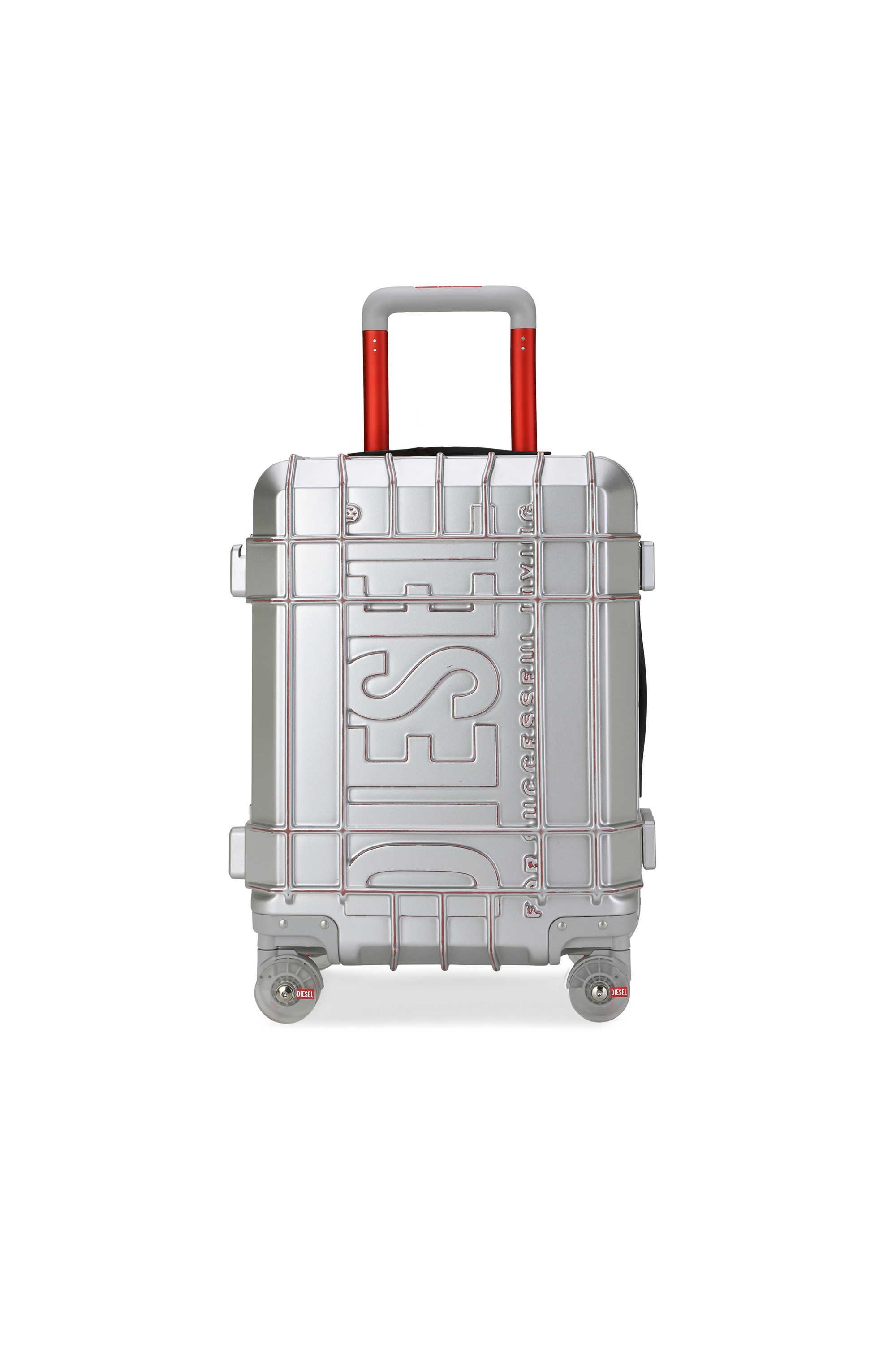 Diesel - DIESEL PC STRONG IMAGE TROLLEY- DSL003, Unisex Robuster Koffer Gr&ouml;&szlig;e S in Silber - 1