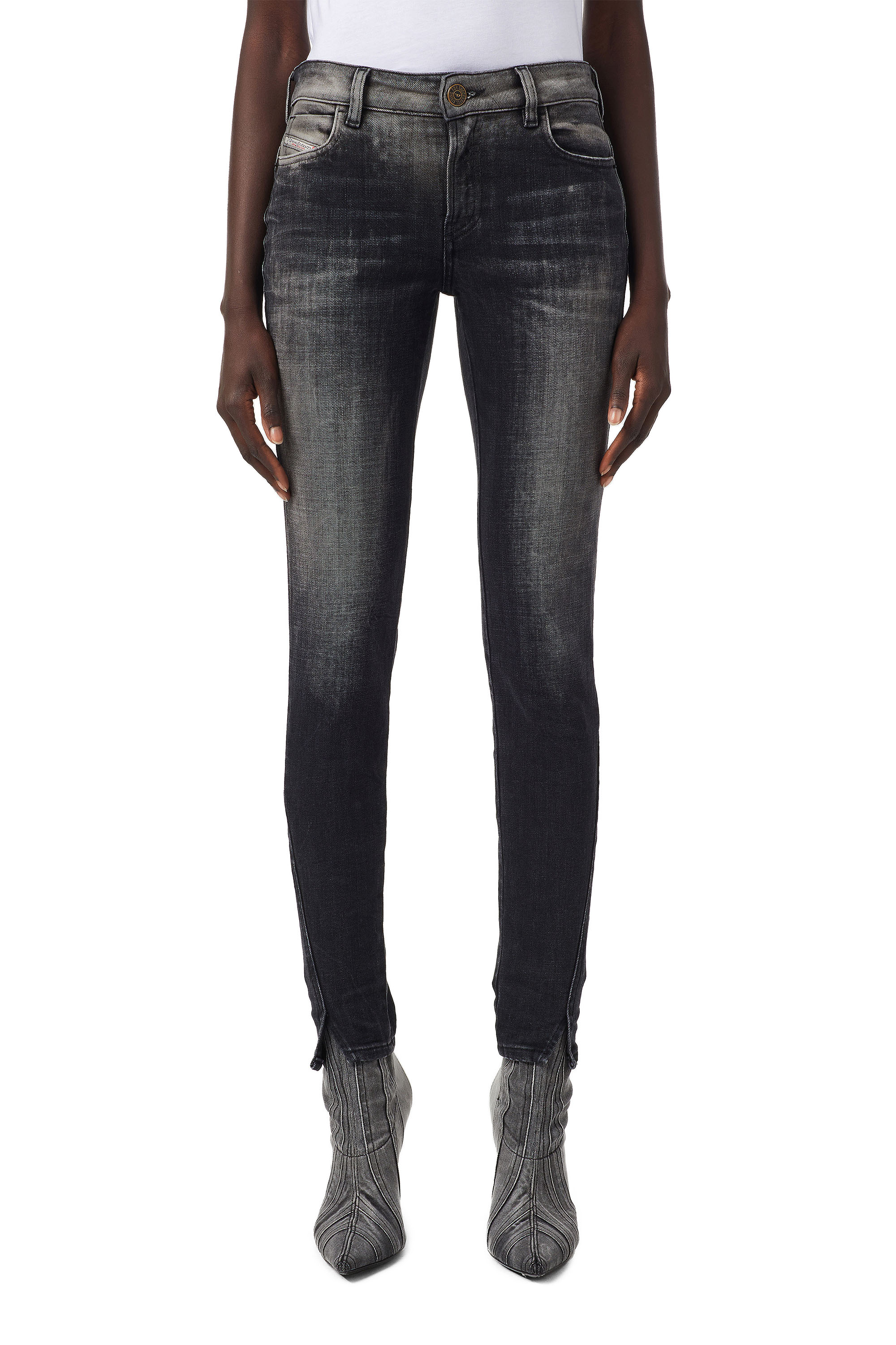 D-Jevel 09B18, Schwarz/Dunkelgrau - Jeans