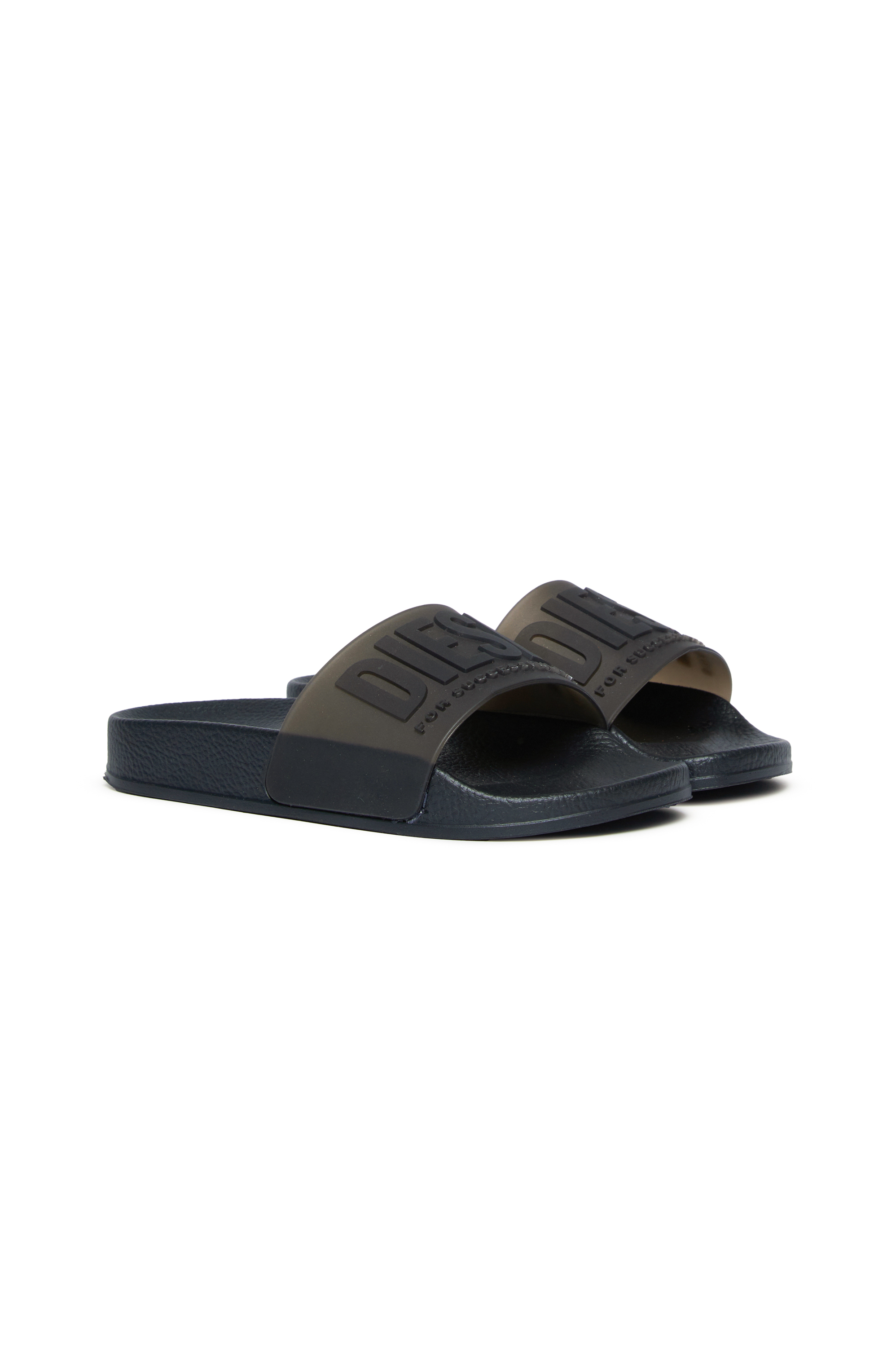 Diesel - SA-MAYEMI CC, Unisex Pool-Slides aus semitransparentem Gummi in Schwarz - 2