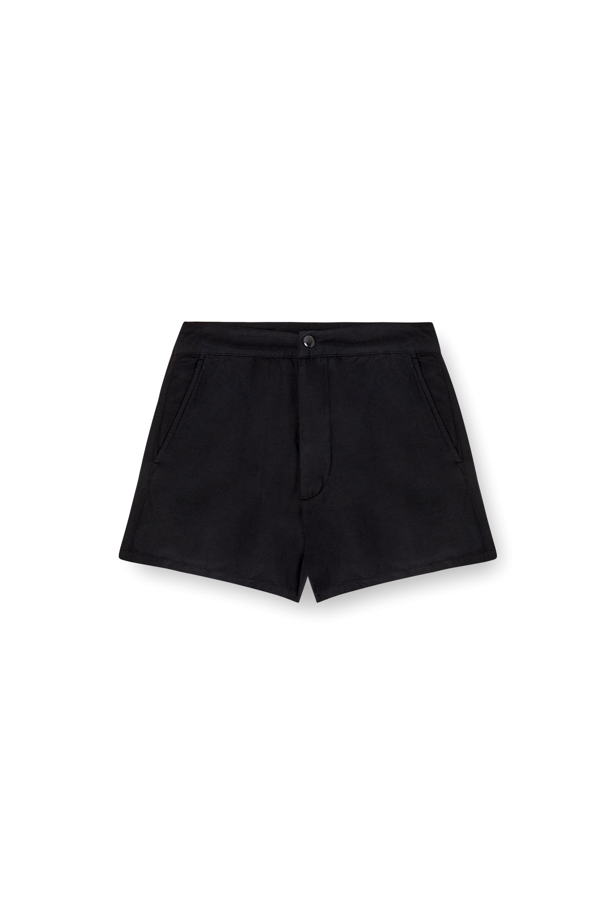 Diesel - S-HELIOS, Damen Shorts aus Leinenmischung in Schwarz - 3