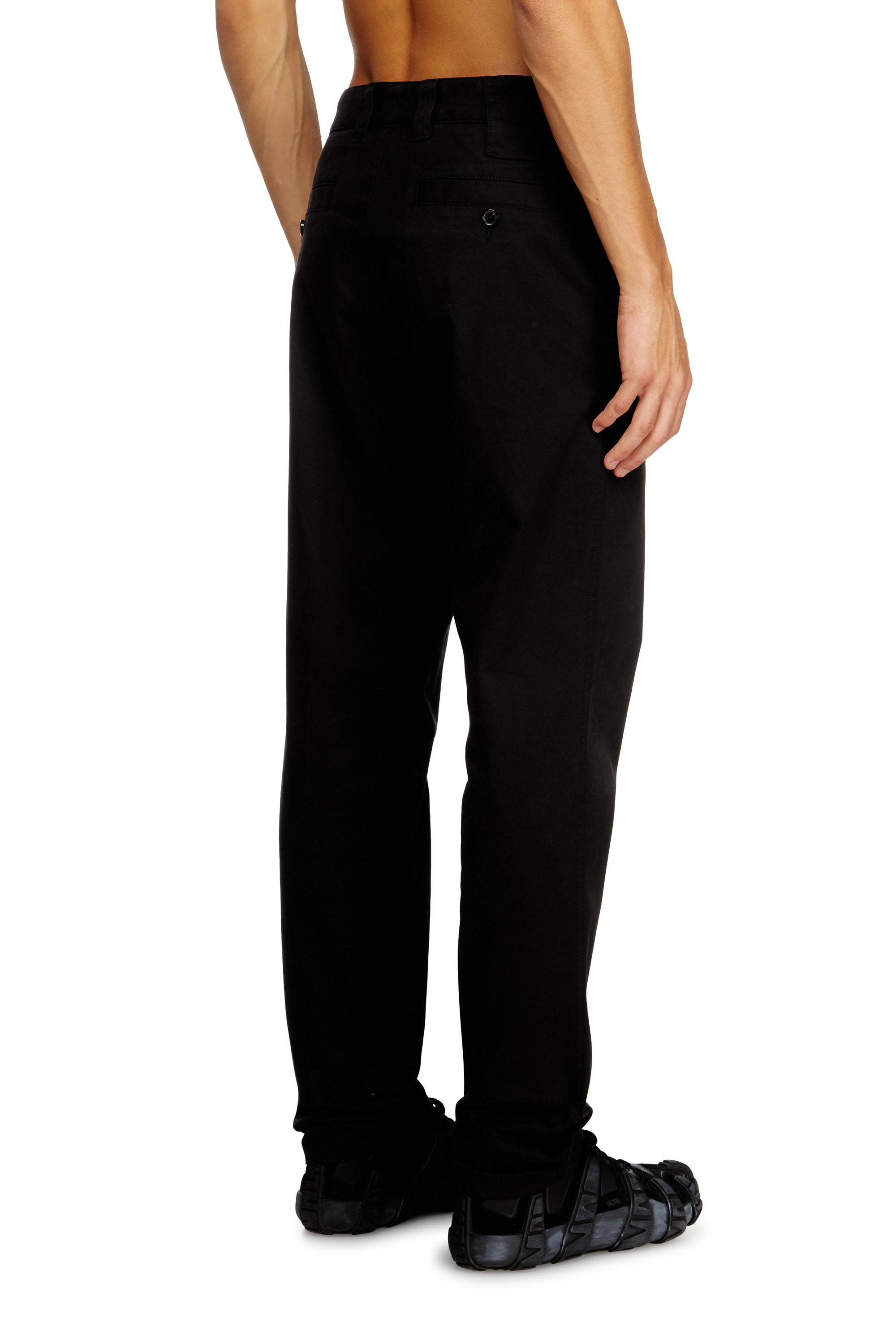 Diesel - P-DEFINE-EPCH, Herren Baumwollhose mit Nutzschlaufe in Schwarz - 4
