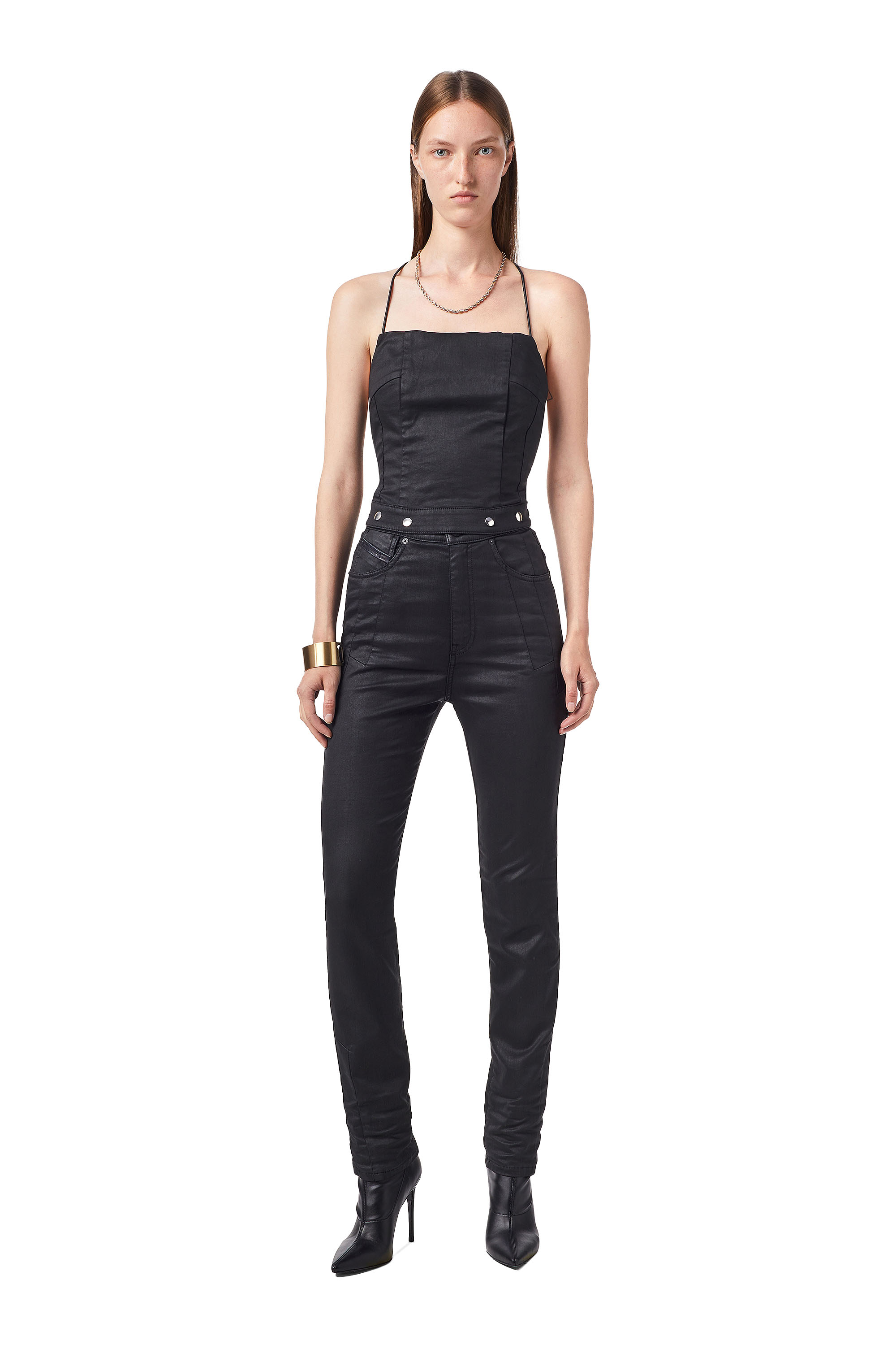 D-SLING-SP JOGGJEANS, Schwarz/Dunkelgrau - Latzhosen