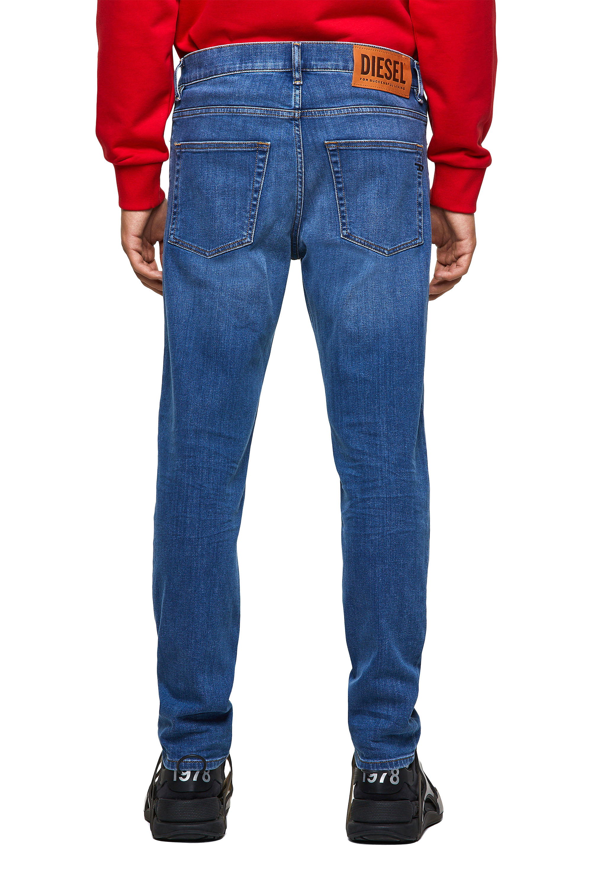 Diesel - 2005 D-FINING 09A80 Tapered Jeans, Mittelblau - Image 2
