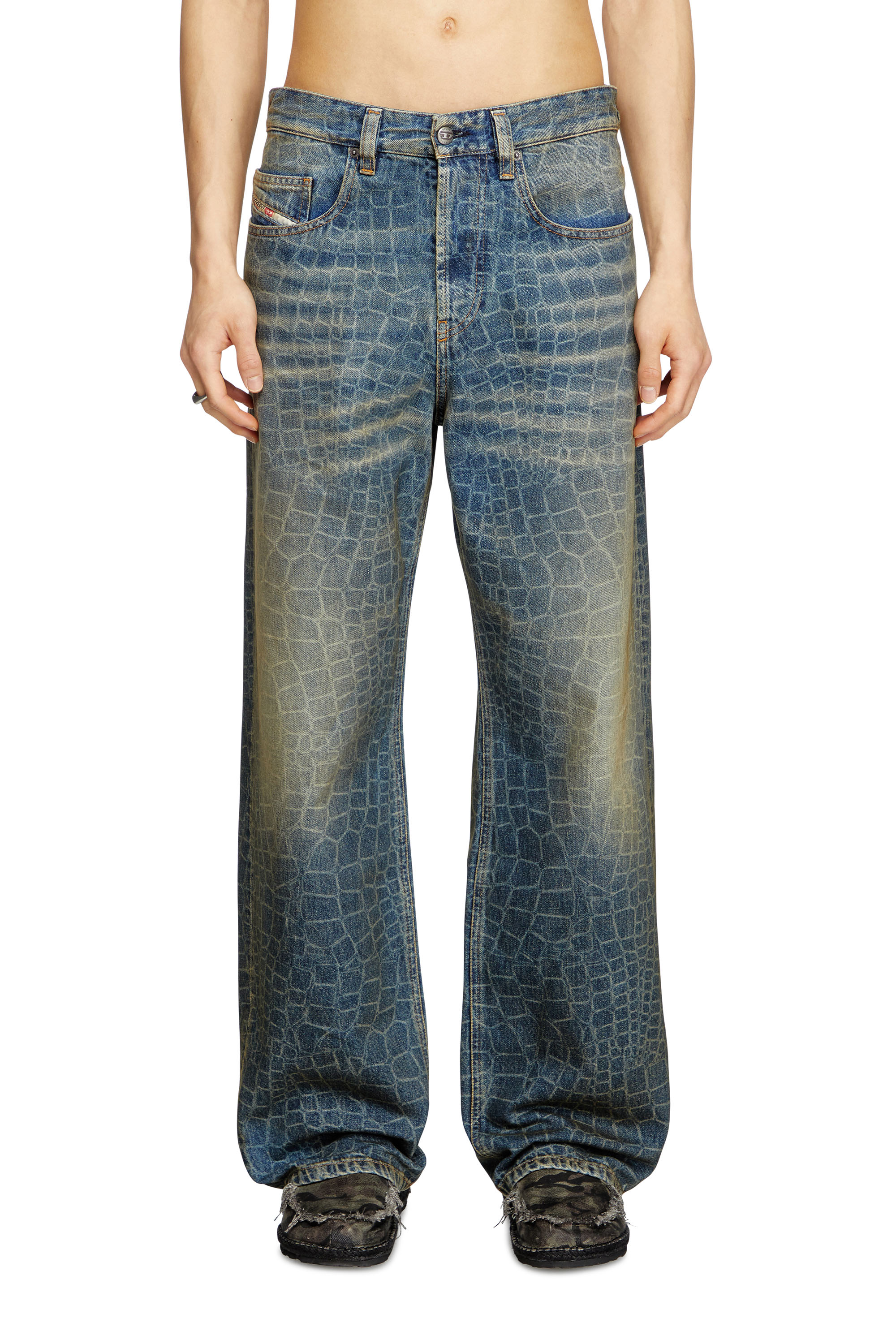 Diesel - Herren Relaxed Jeans 2001 D-Macro 007BU, Dunkelblau - 2