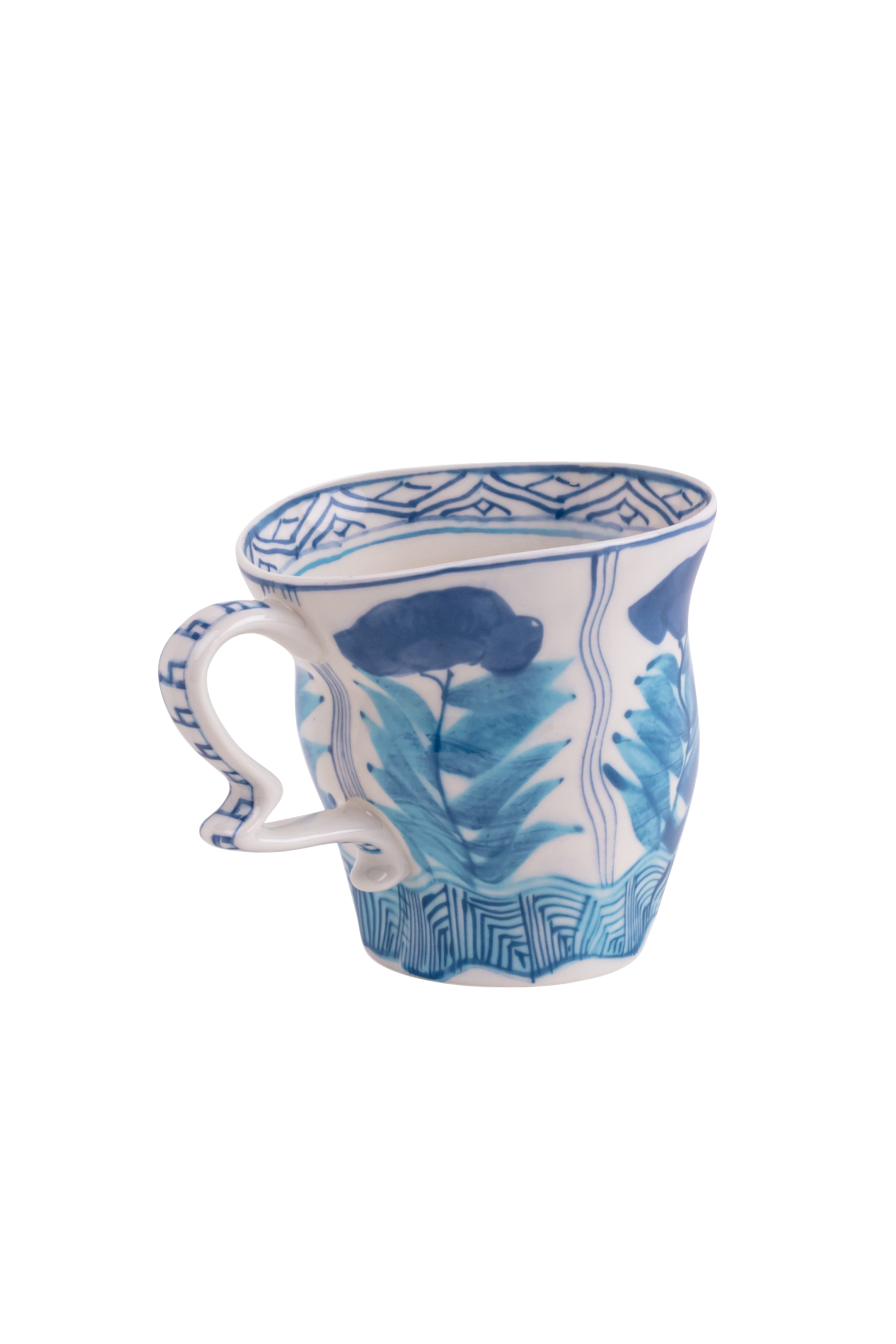 Diesel - 11257 PORCELAIN MUG "CLASSIC ON ACID" -, Unisex Porzellantasse in Weiss/Blau - 6