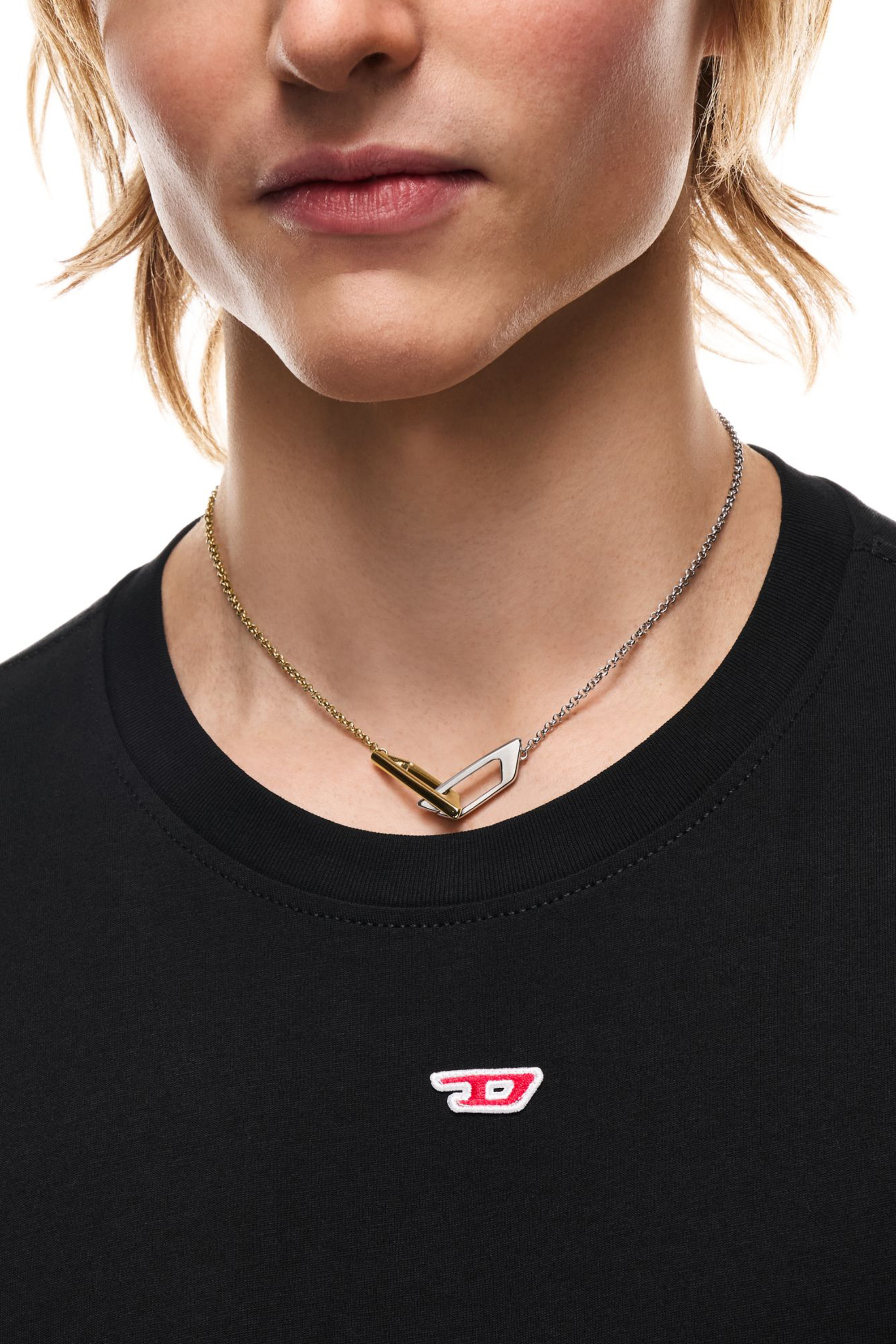 Diesel - DX1687931  JEWELLERY, Unisex Halskette aus Edelstahl in Silber/Gold - 4