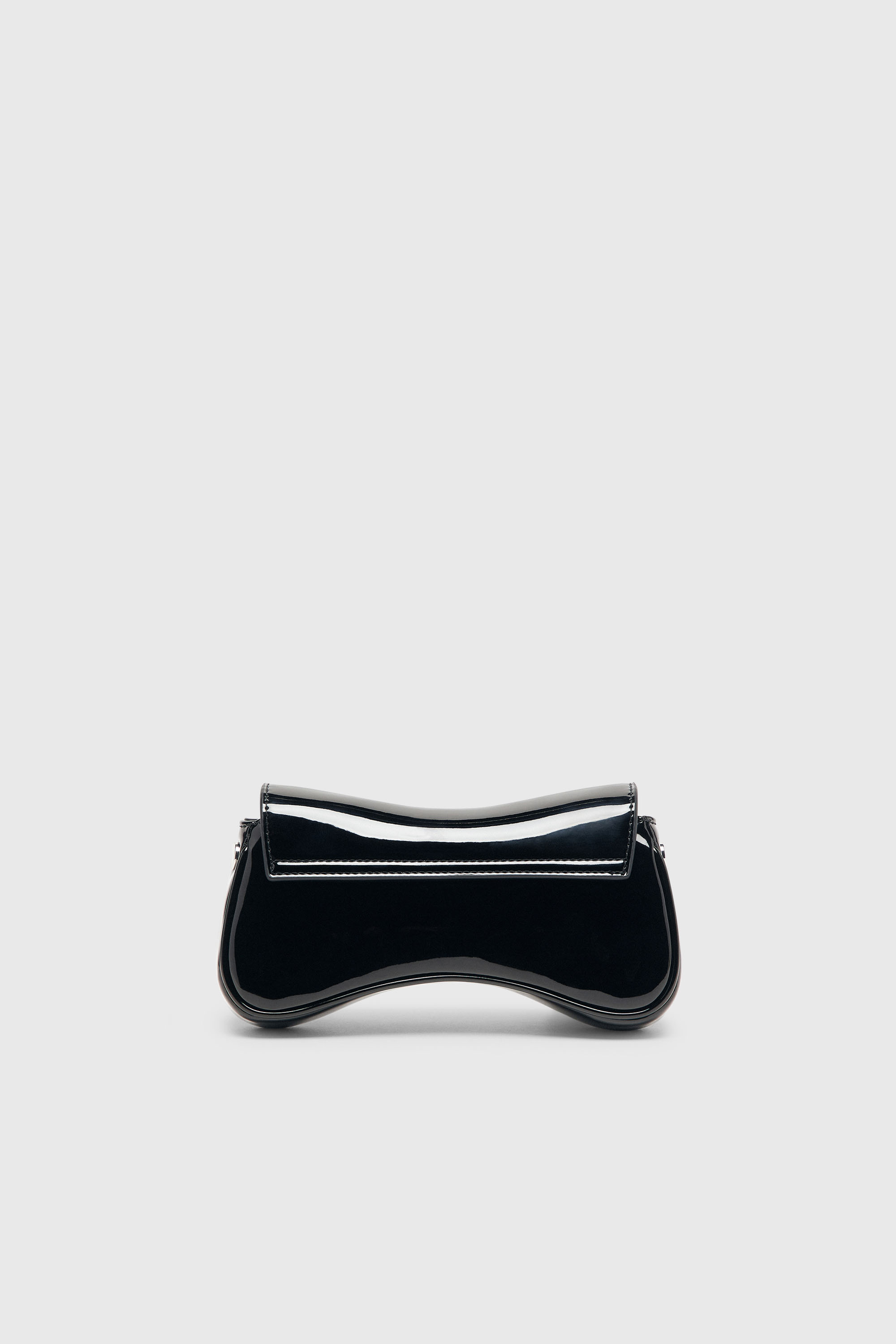 Diesel - PLAY CROSSBODY XS, Damen Play-Kleine Umh&auml;ngetasche aus gl&auml;nzend in Schwarz/Flash mirror - 2
