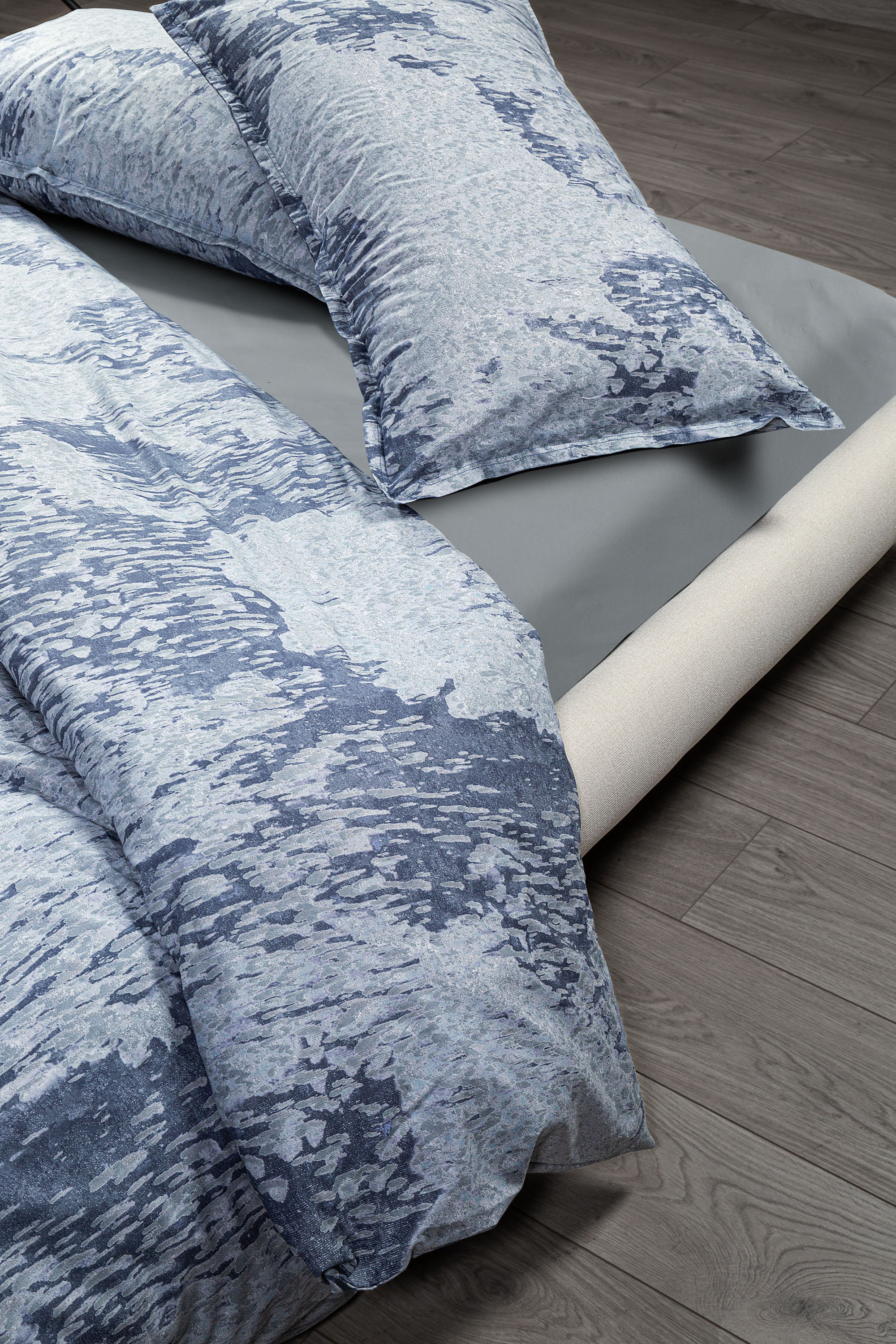 Diesel - 1015008 ACID RAIN - COTTON DUVET COVER B, Unisex Bettbezug aus Baumwolle in Hellblau - 2