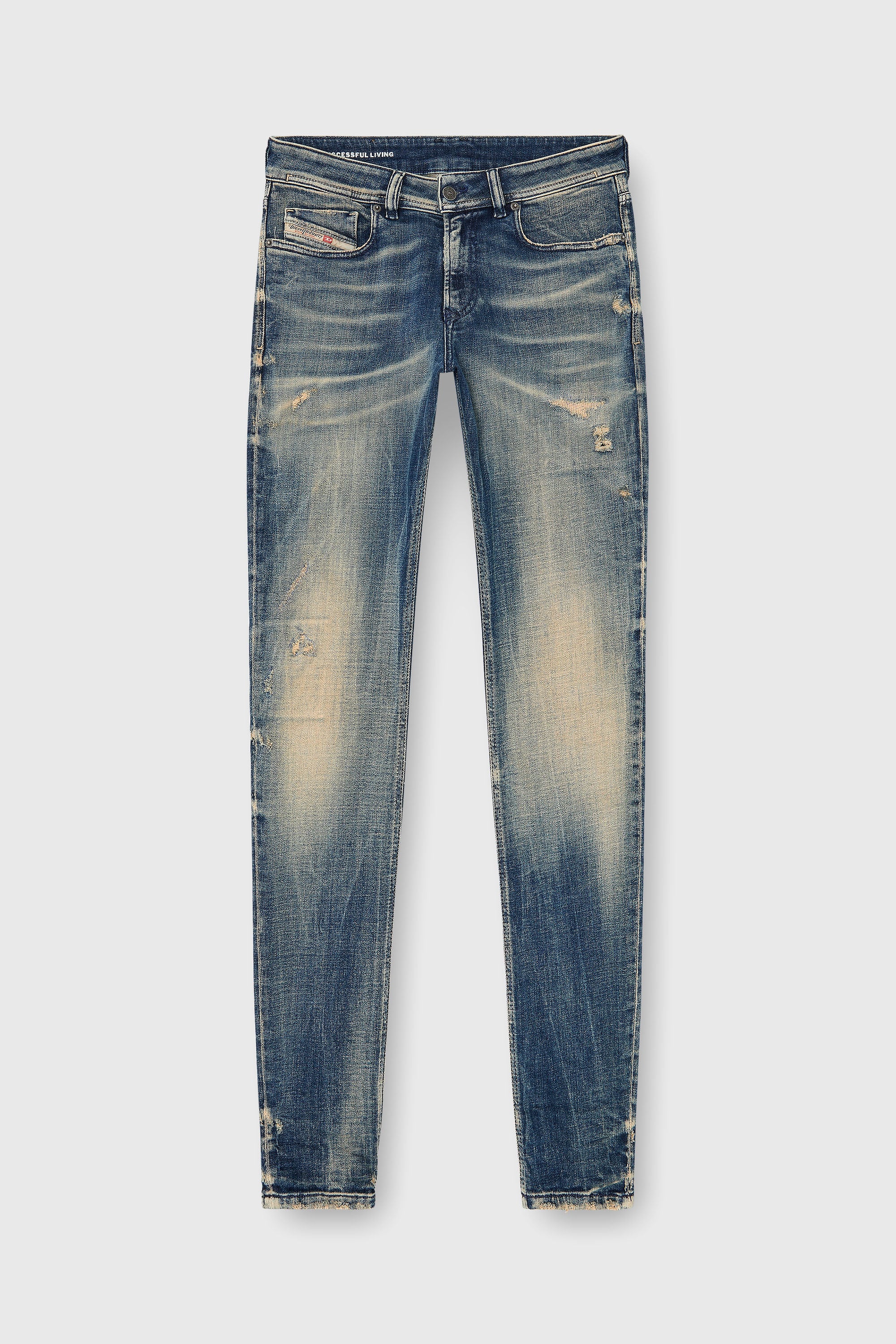 Diesel - Herren Skinny Jeans 1979 Sleenker 09P68, Dunkelblau - 2
