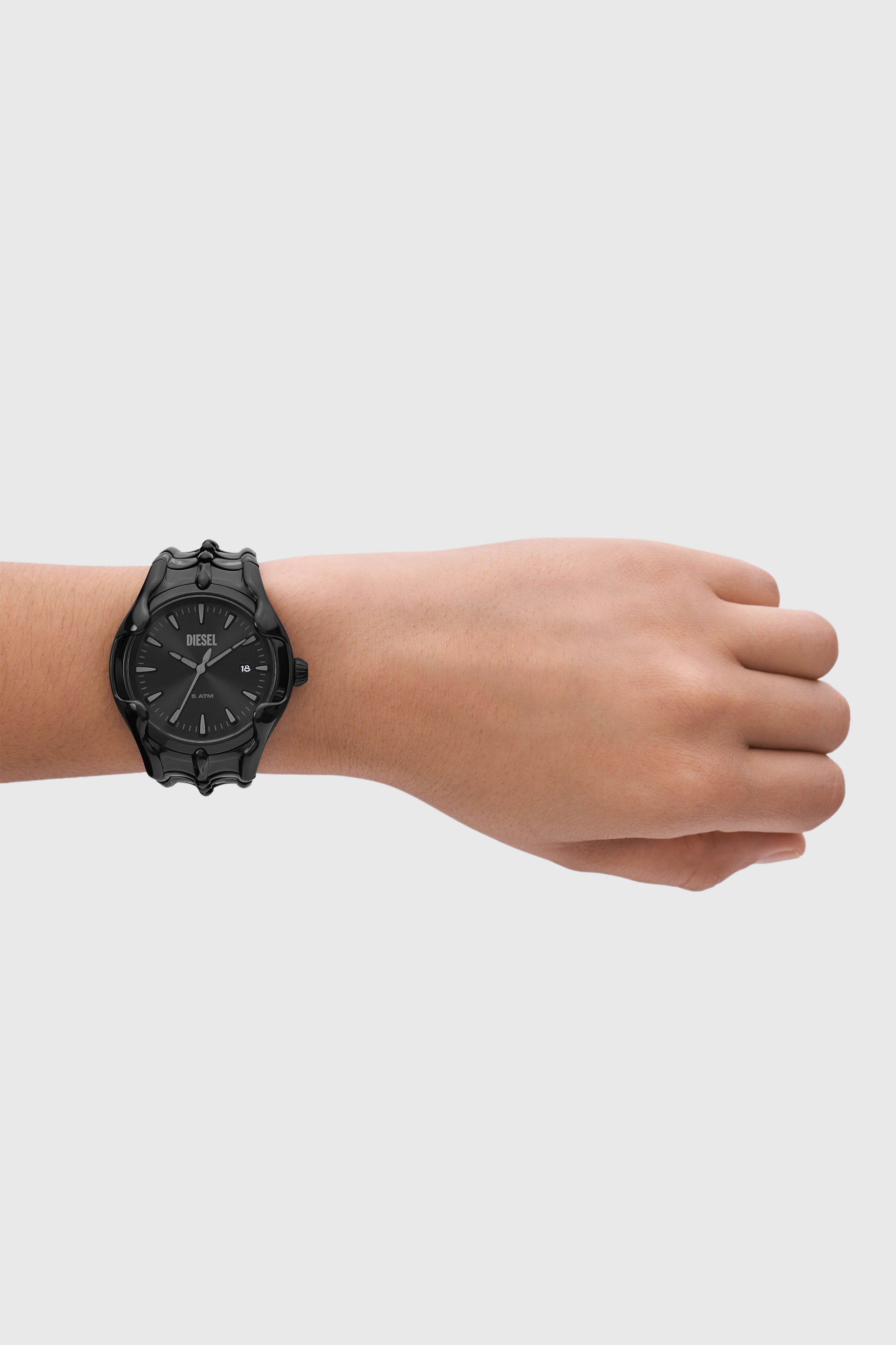 Diesel - DZ2187, Herren Vert Armbanduhr aus schwarzem Edelstahl in Schwarz - 4