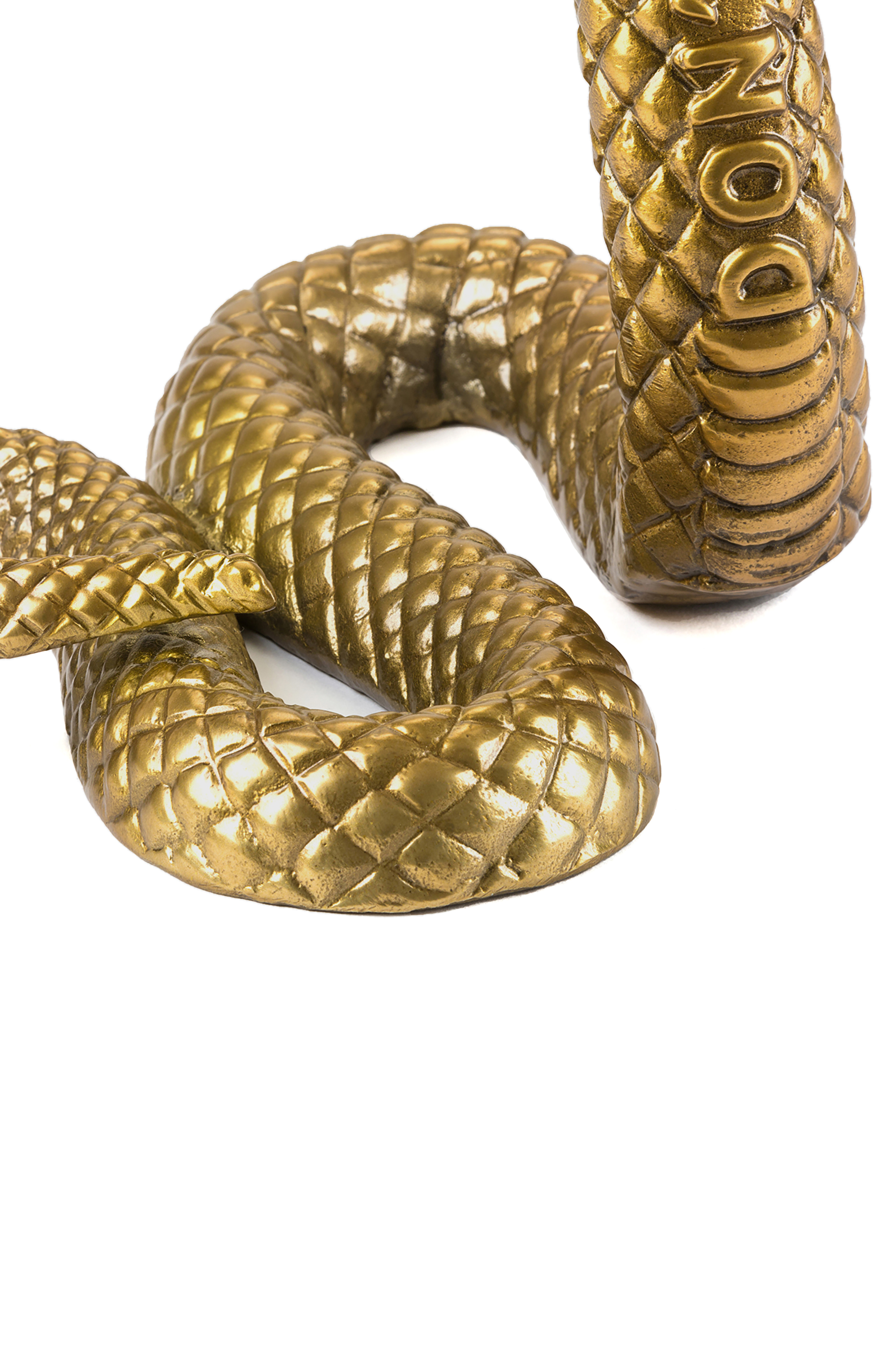 Diesel - 10893 Wunderkammer, Unisex "Don't Step On Me" Wunderkammer Snake in Gold - 4
