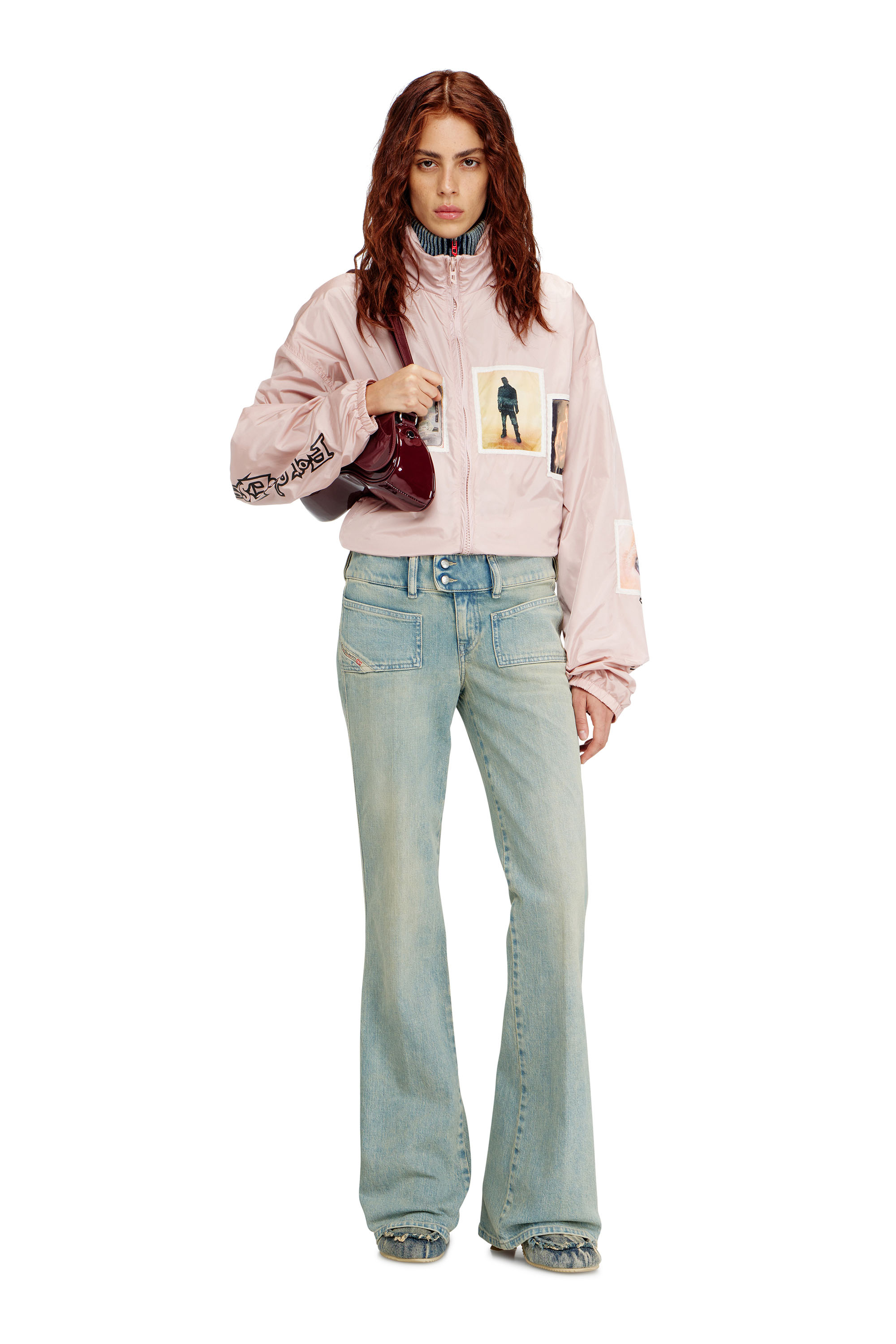 Diesel - Damen Bootcut Jeans D-Hush 09N33, Mittelblau - 2